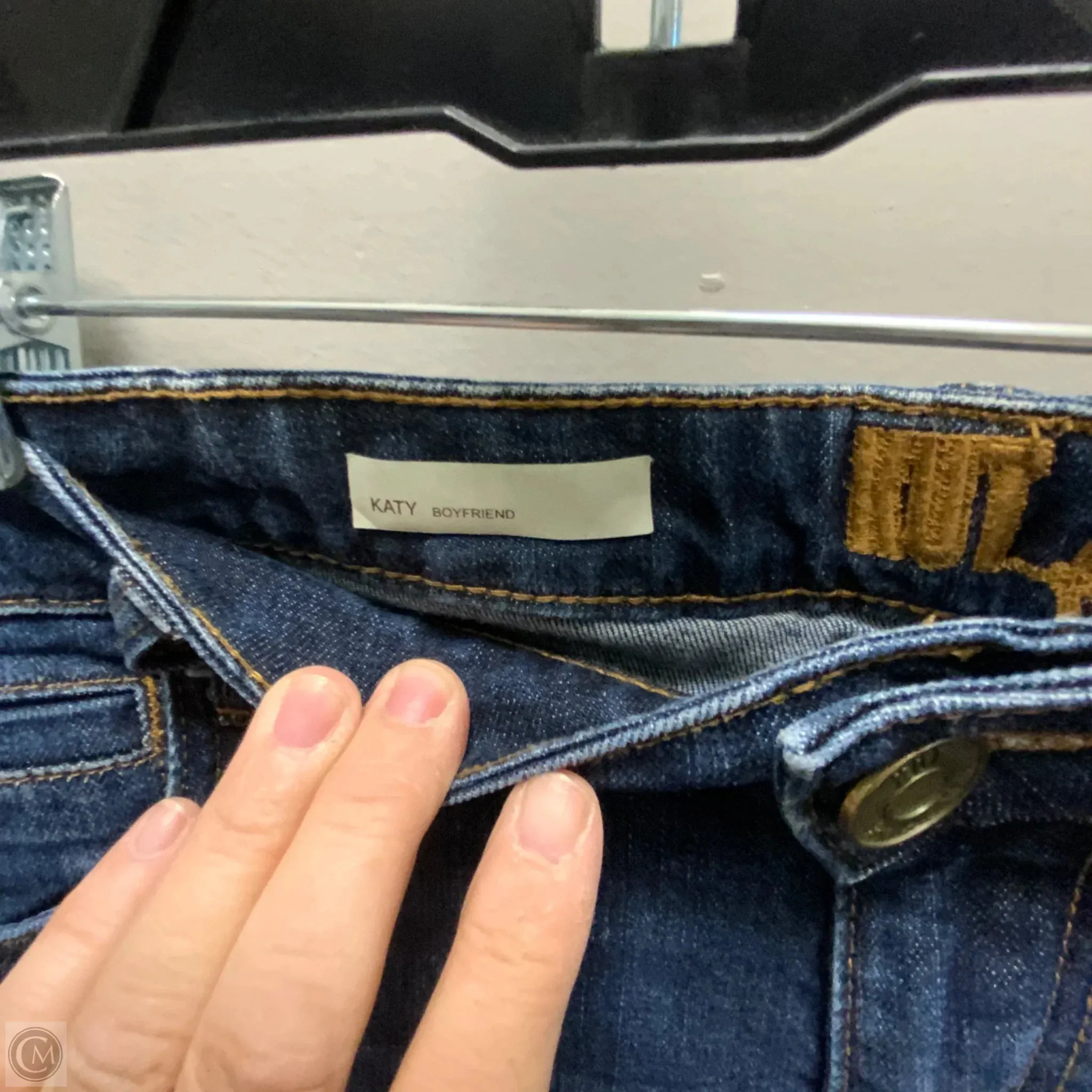 Jeans Boyfriend By Kut In Blue Denim, Size: 16
