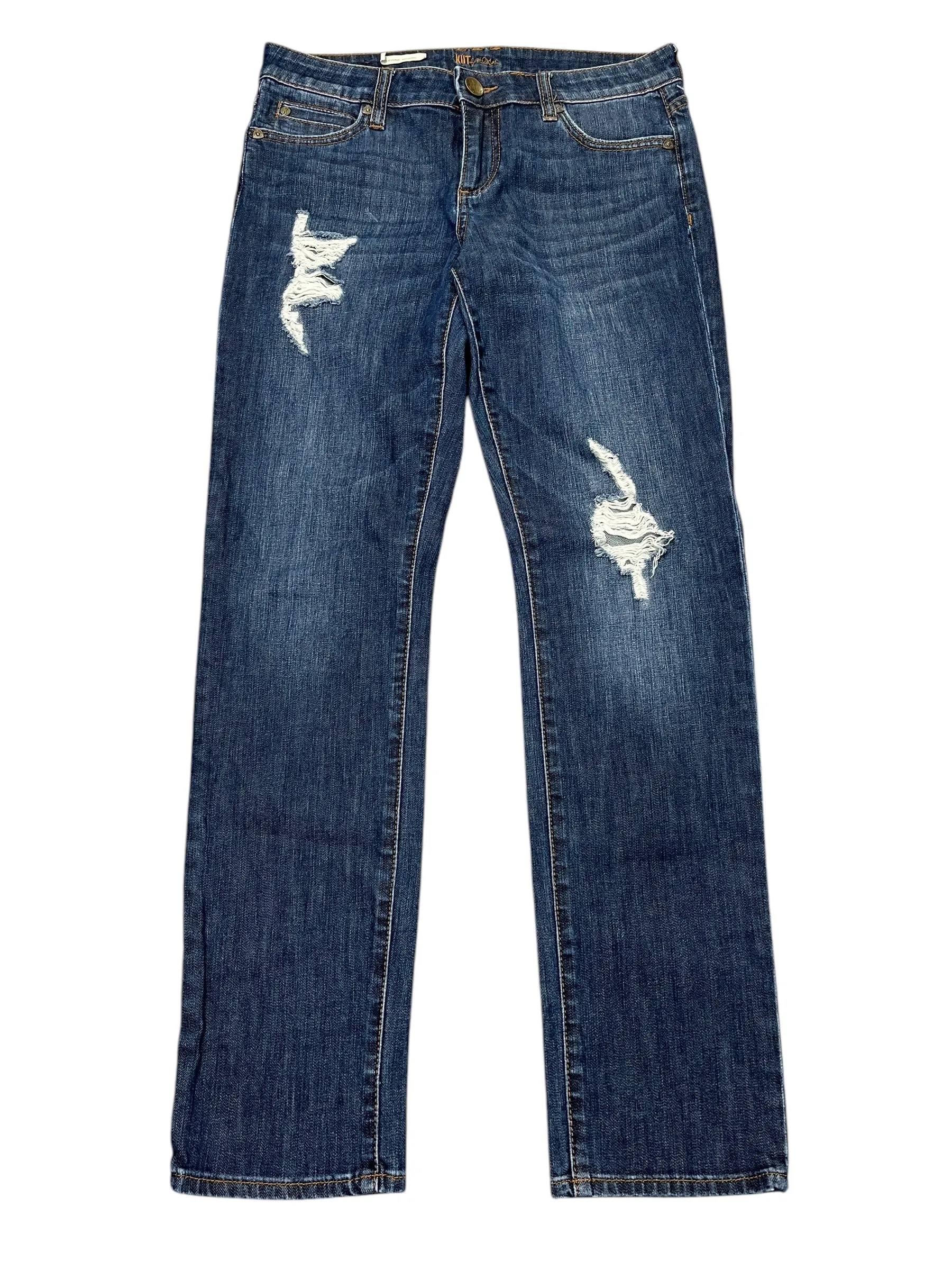 Jeans Boyfriend By Kut In Blue Denim, Size:4