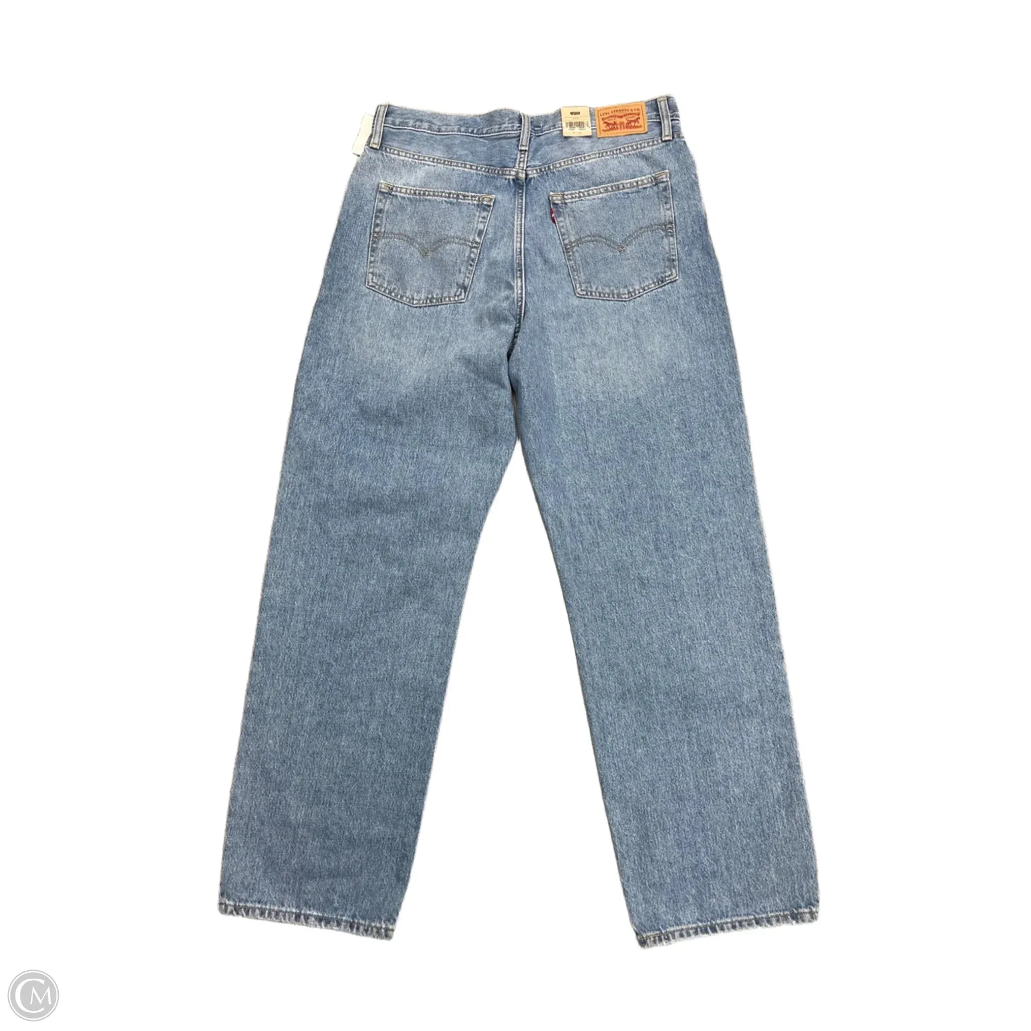 Jeans Boyfriend By Levis In Blue Denim, Size: 12
