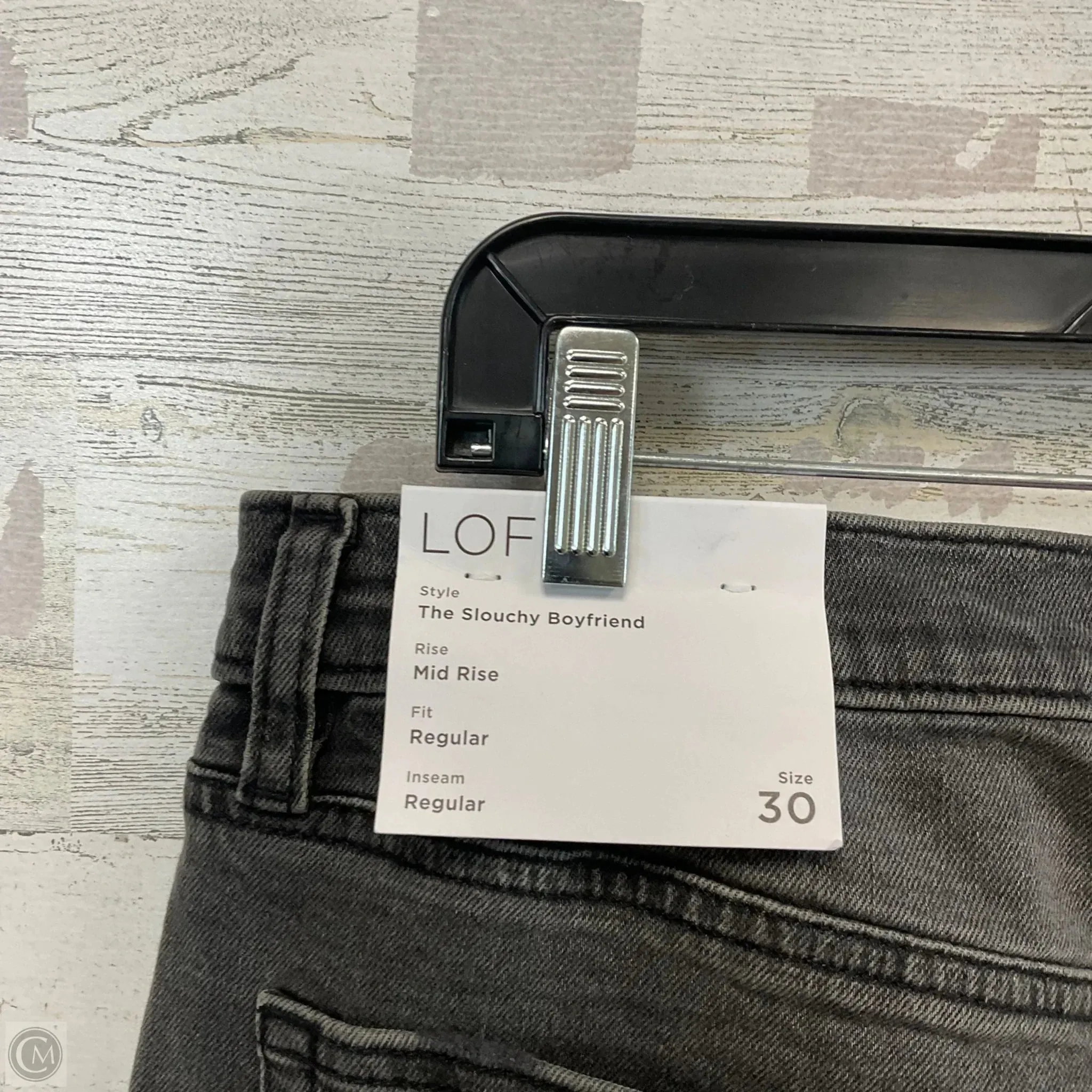 Jeans Boyfriend By Loft In Grey Denim, Size: 10