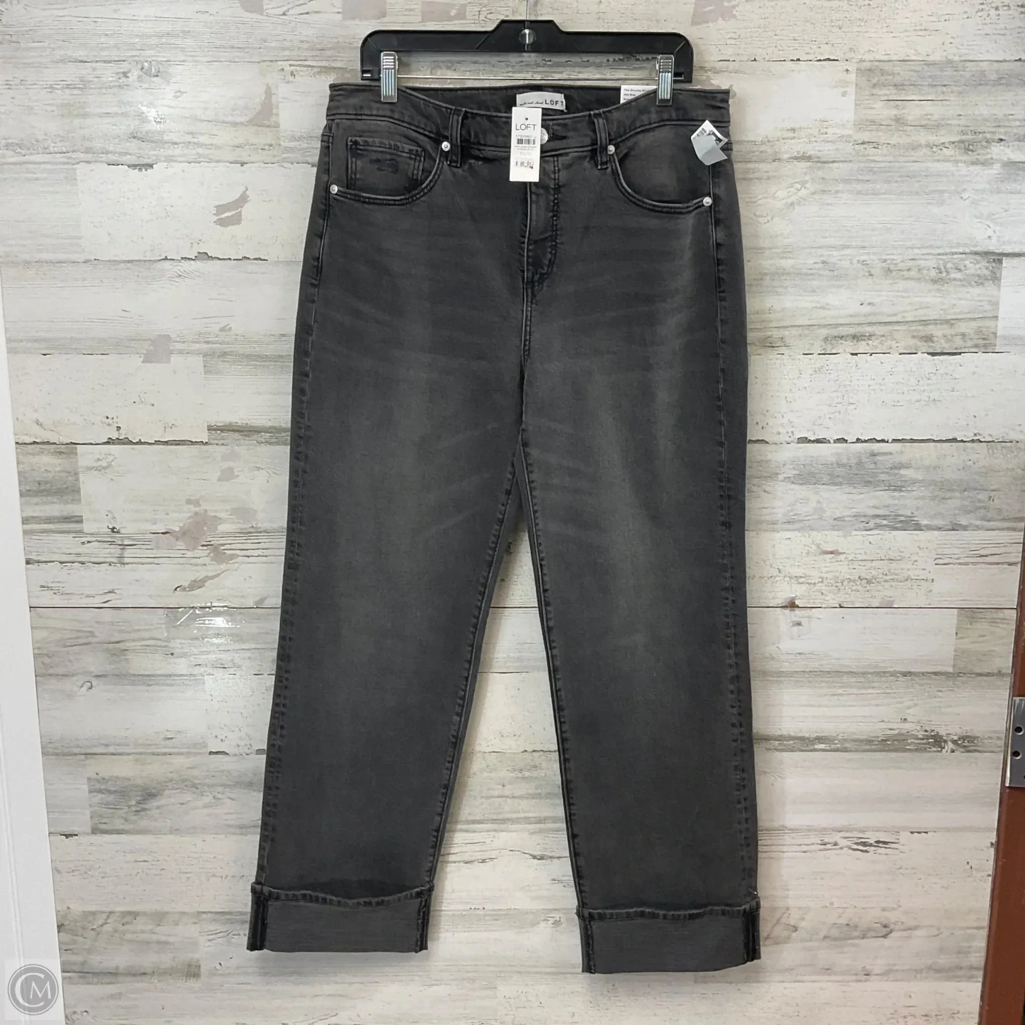 Jeans Boyfriend By Loft In Grey Denim, Size: 10