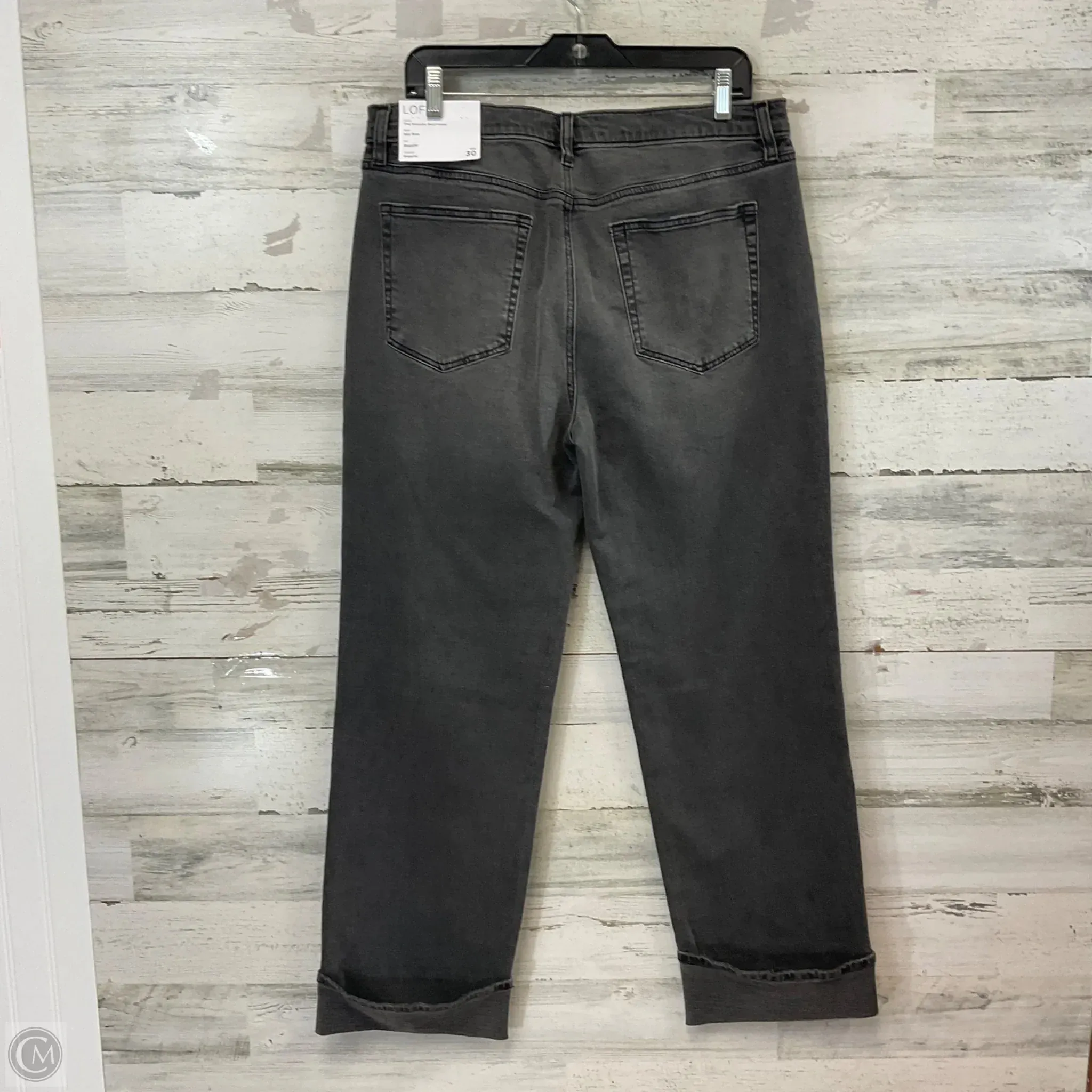 Jeans Boyfriend By Loft In Grey Denim, Size: 10
