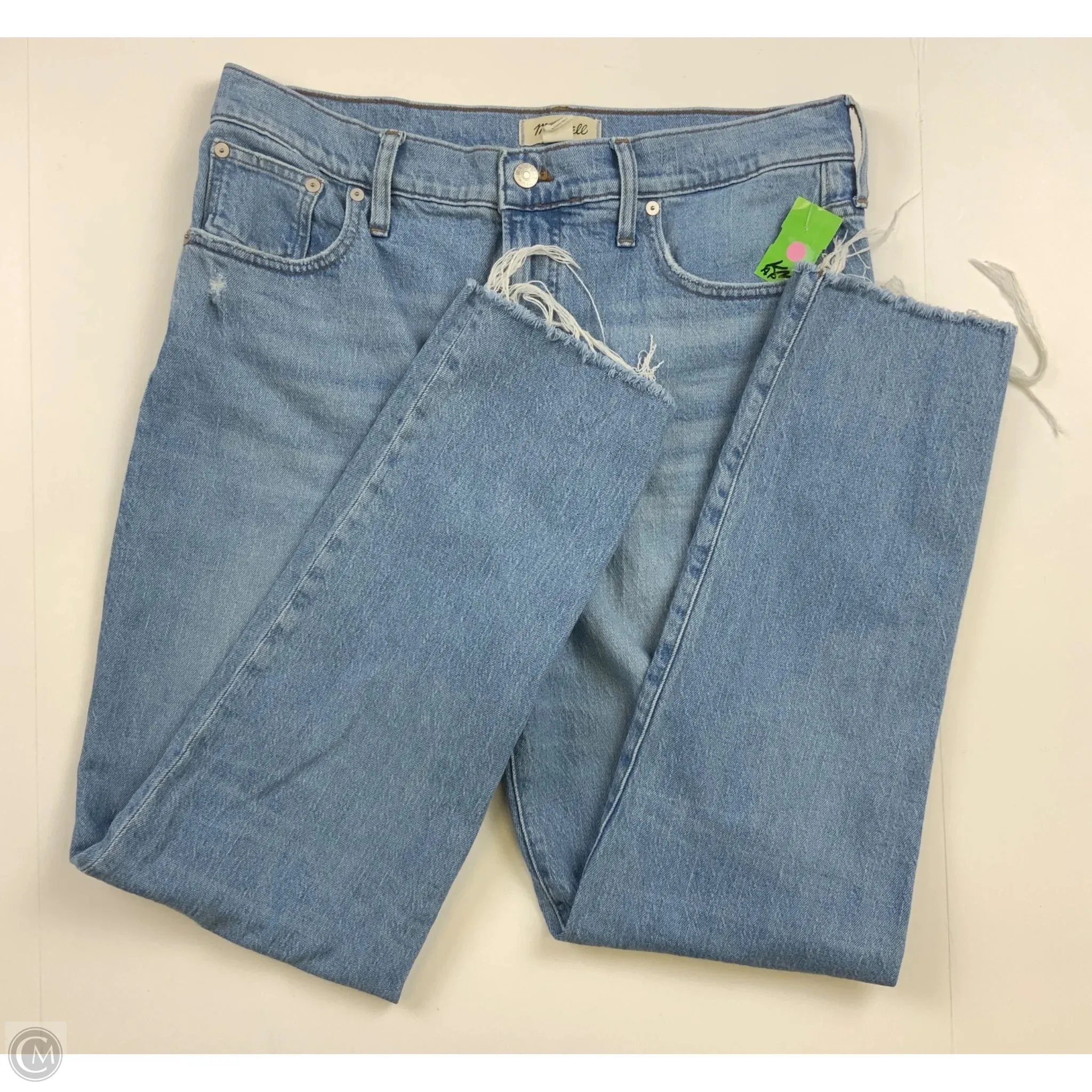Jeans Boyfriend By Madewell In Blue Denim, Size: 12l