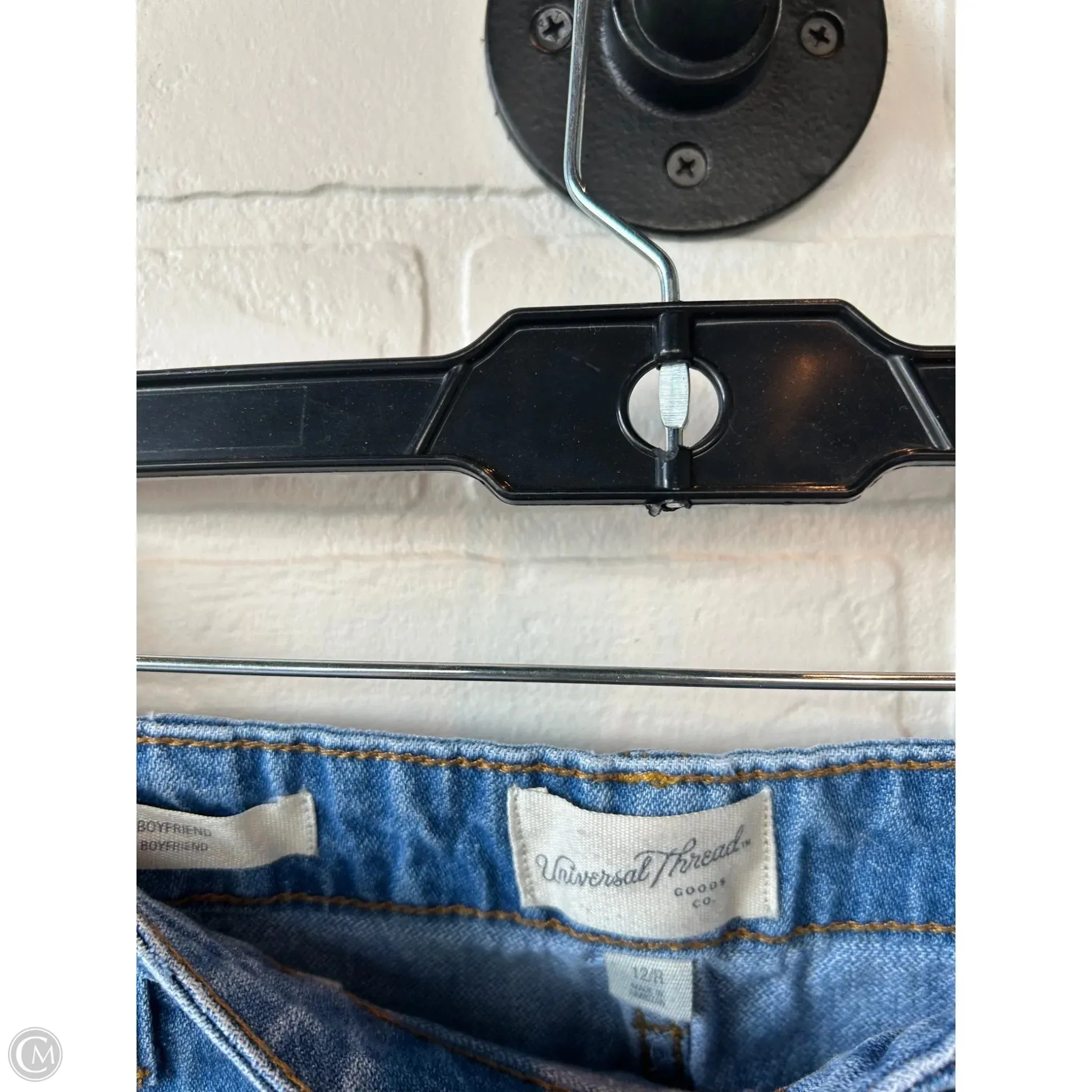 Jeans Boyfriend By Universal Thread In Blue Denim, Size: 12