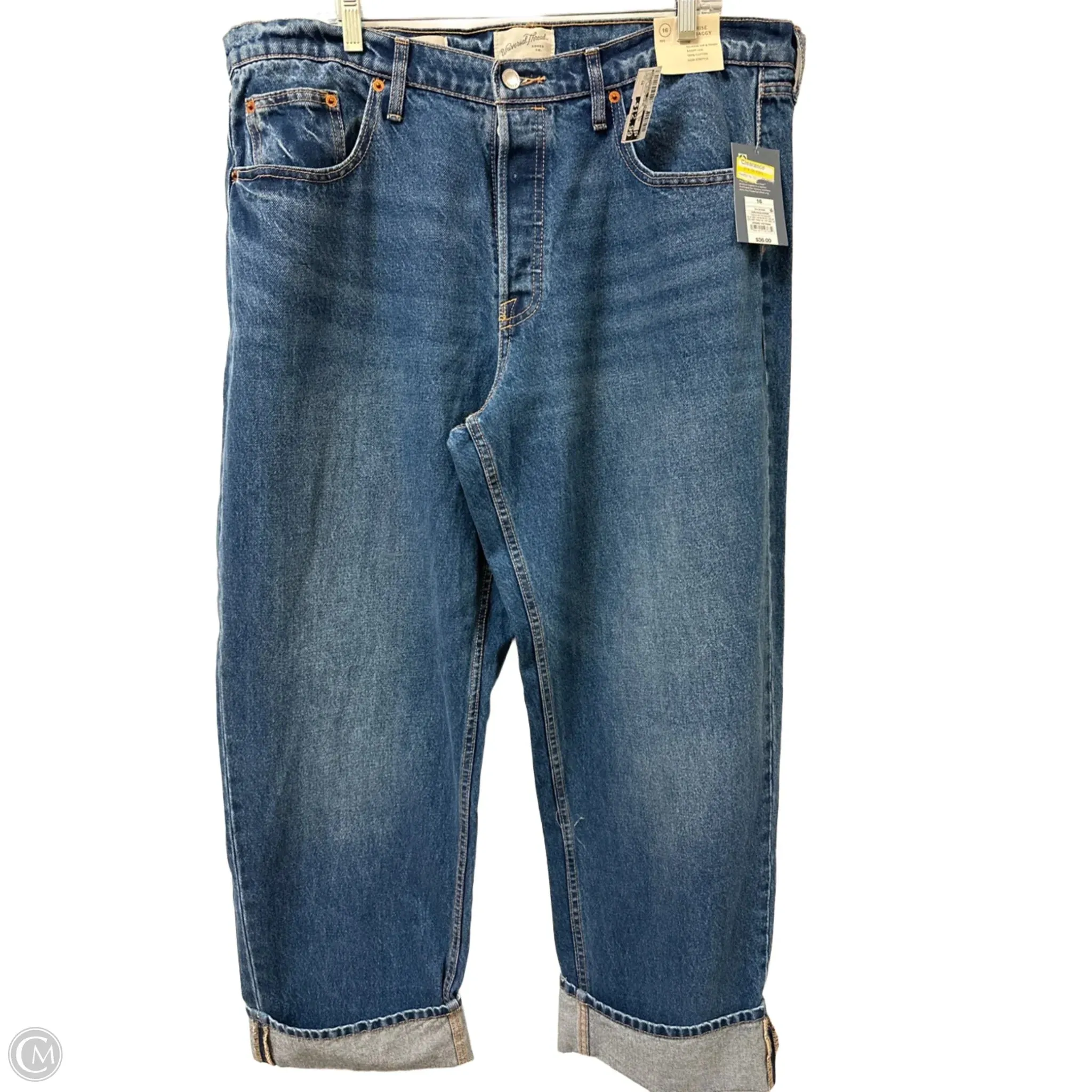 Jeans Boyfriend By Universal Thread In Blue Denim, Size: 16
