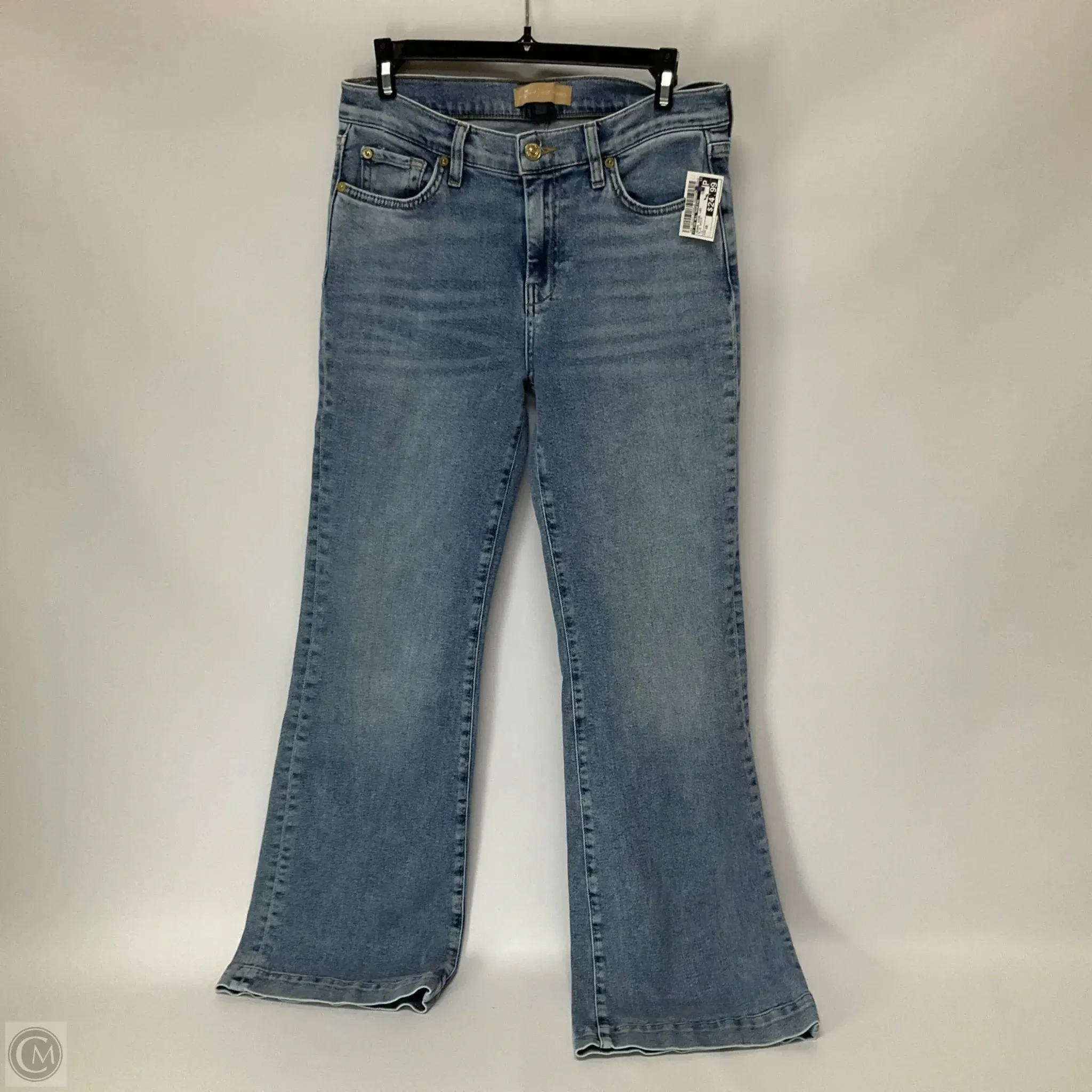 Jeans Wide Leg By 7 For All Mankind In Blue Denim, Size: 10