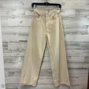 Jeans Wide Leg By Bdg In Tan, Size: 4