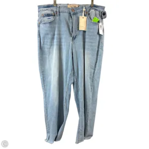 Jeans Wide Leg By Clothes Mentor In Blue Denim, Size: 14