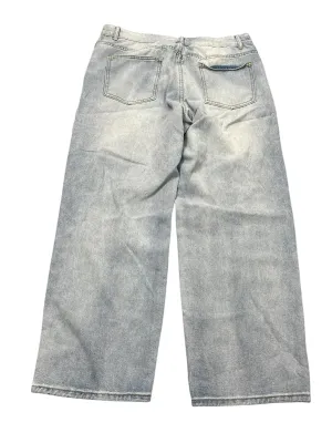 Jeans Wide Leg By Clothes Mentor In Blue Denim, Size:14