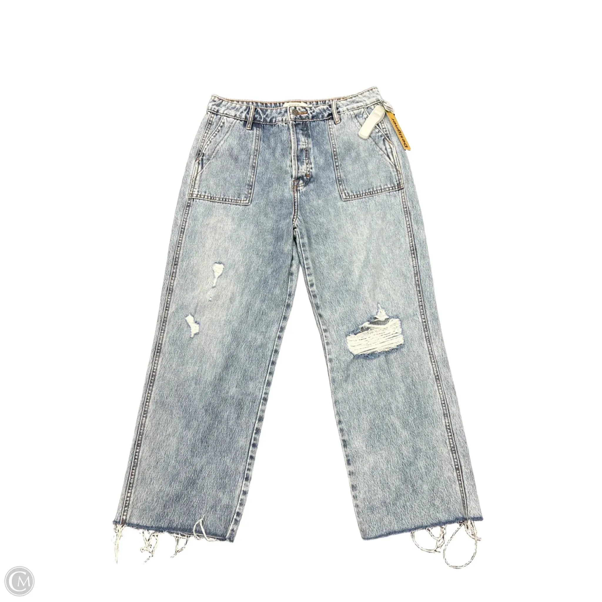 Jeans Wide Leg By Cmc In Blue Denim, Size: 12