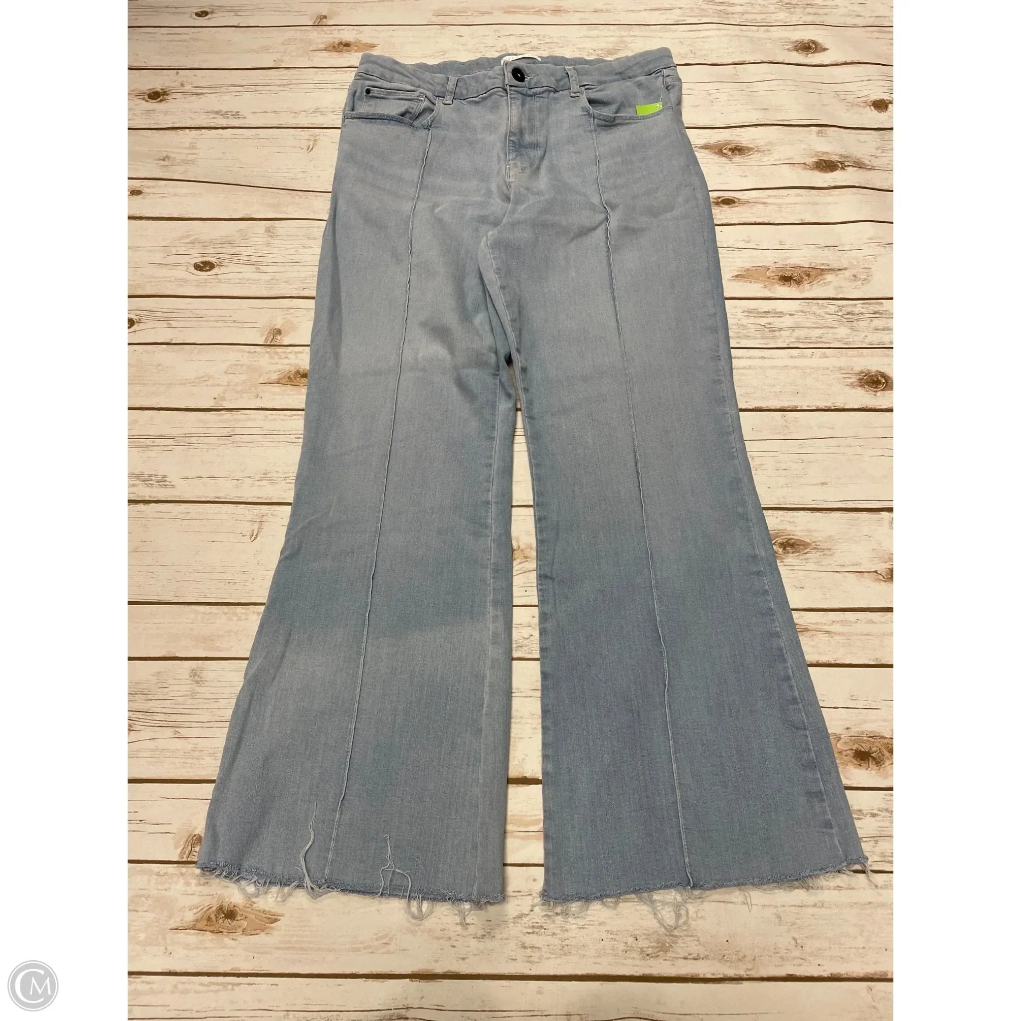 Jeans Wide Leg By Cme In Blue Denim, Size: 18