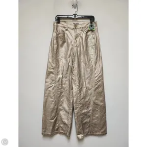 Jeans Wide Leg By Dkny In Gold, Size: 6