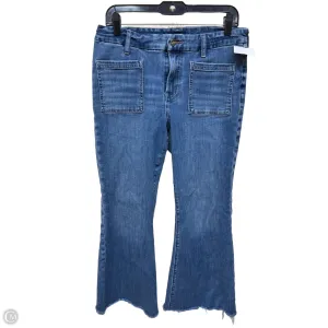 Jeans Wide Leg By Express In Blue Denim, Size: 12