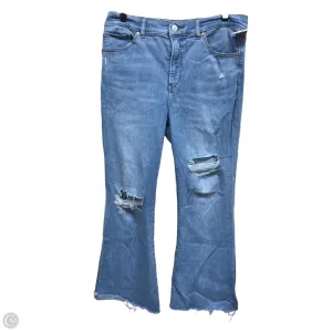 Jeans Wide Leg By Express In Blue Denim, Size: 12