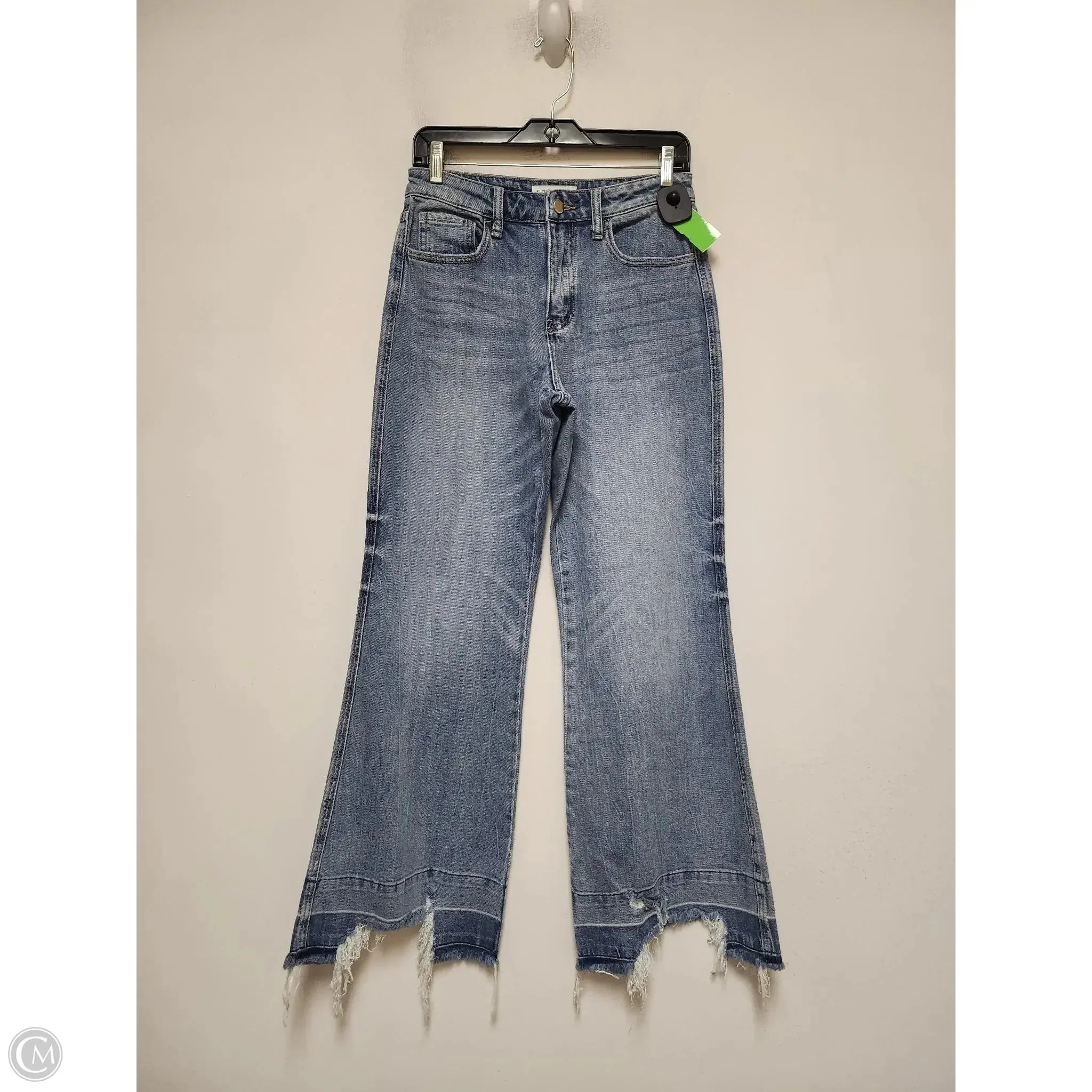 Jeans Wide Leg By Flying Monkey In Blue Denim, Size: 4