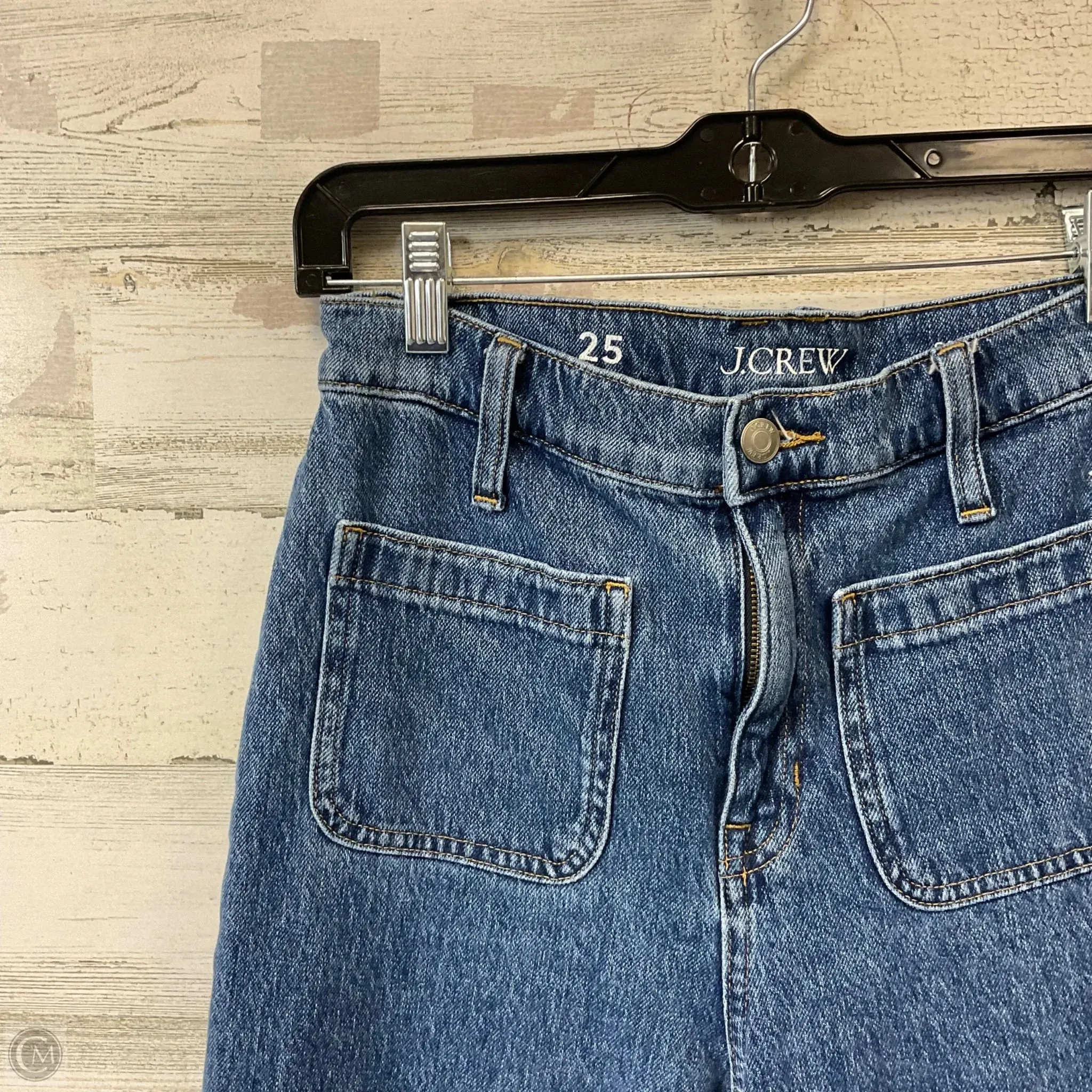 Jeans Wide Leg By J. Crew In Blue Denim, Size: 0