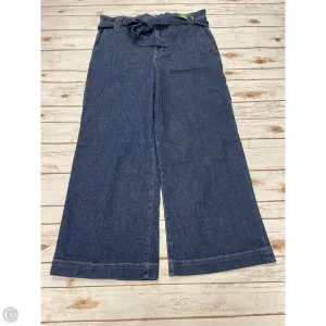 Jeans Wide Leg By J. Crew In Blue Denim, Size: 14