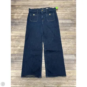 Jeans Wide Leg By J. Crew In Blue Denim, Size: 14