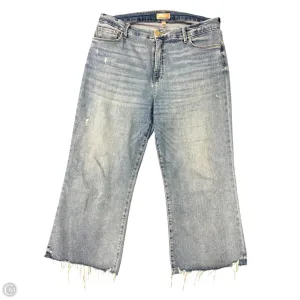 Jeans Wide Leg By Kut In Blue Denim, Size: 16