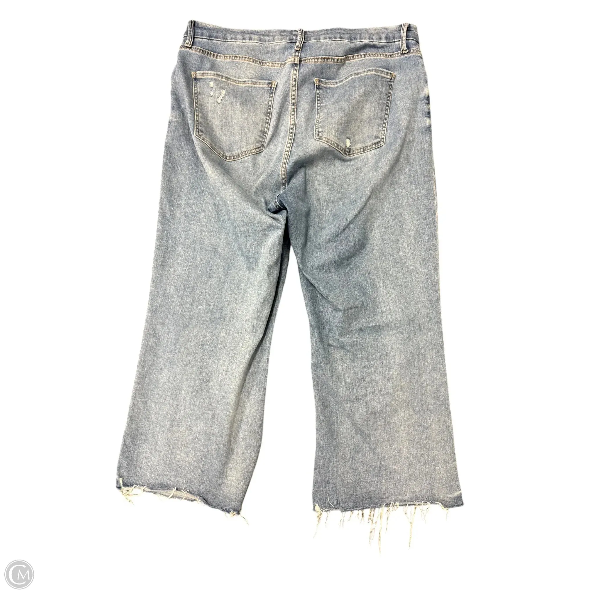 Jeans Wide Leg By Kut In Blue Denim, Size: 16