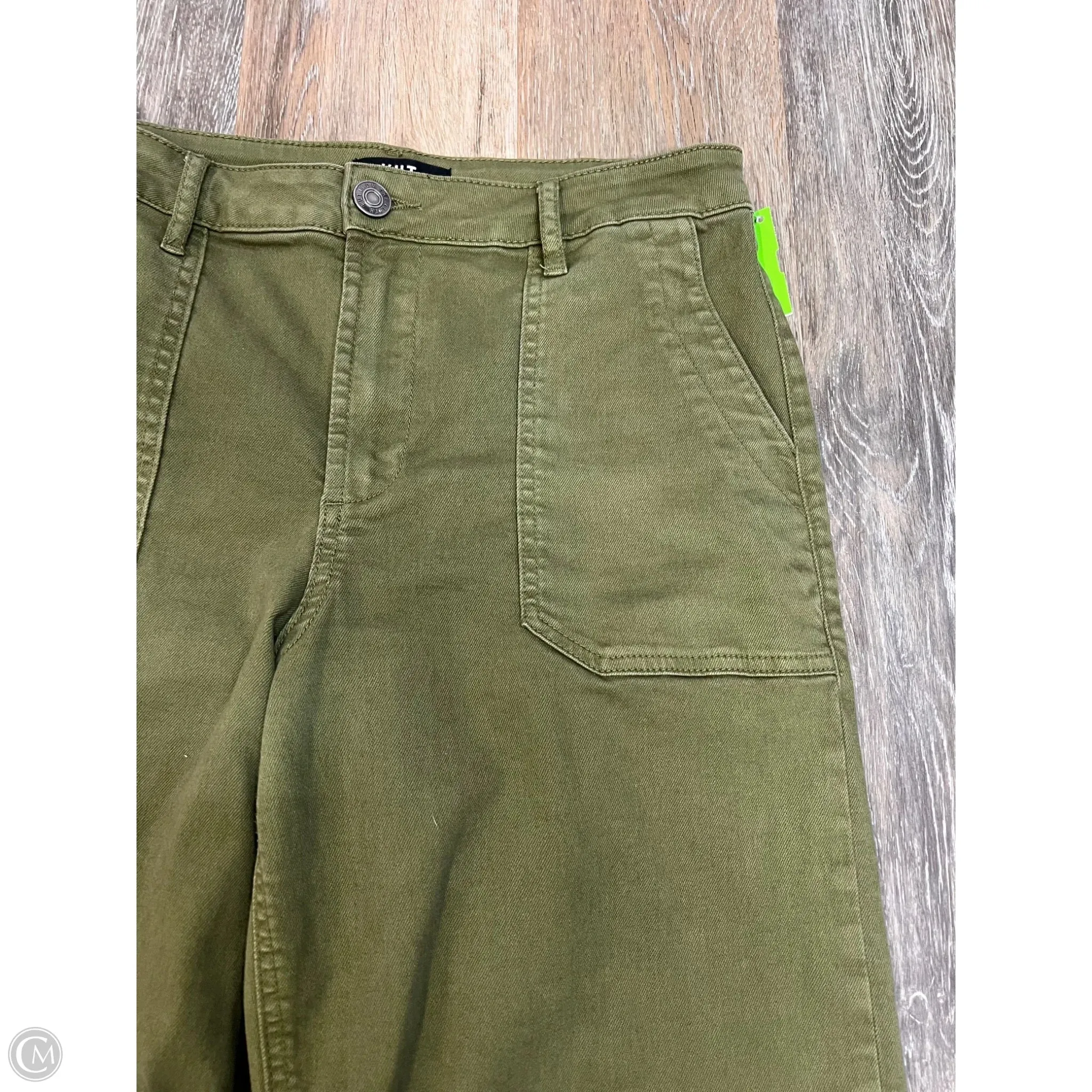 Jeans Wide Leg By Kut In Green Denim, Size: 8