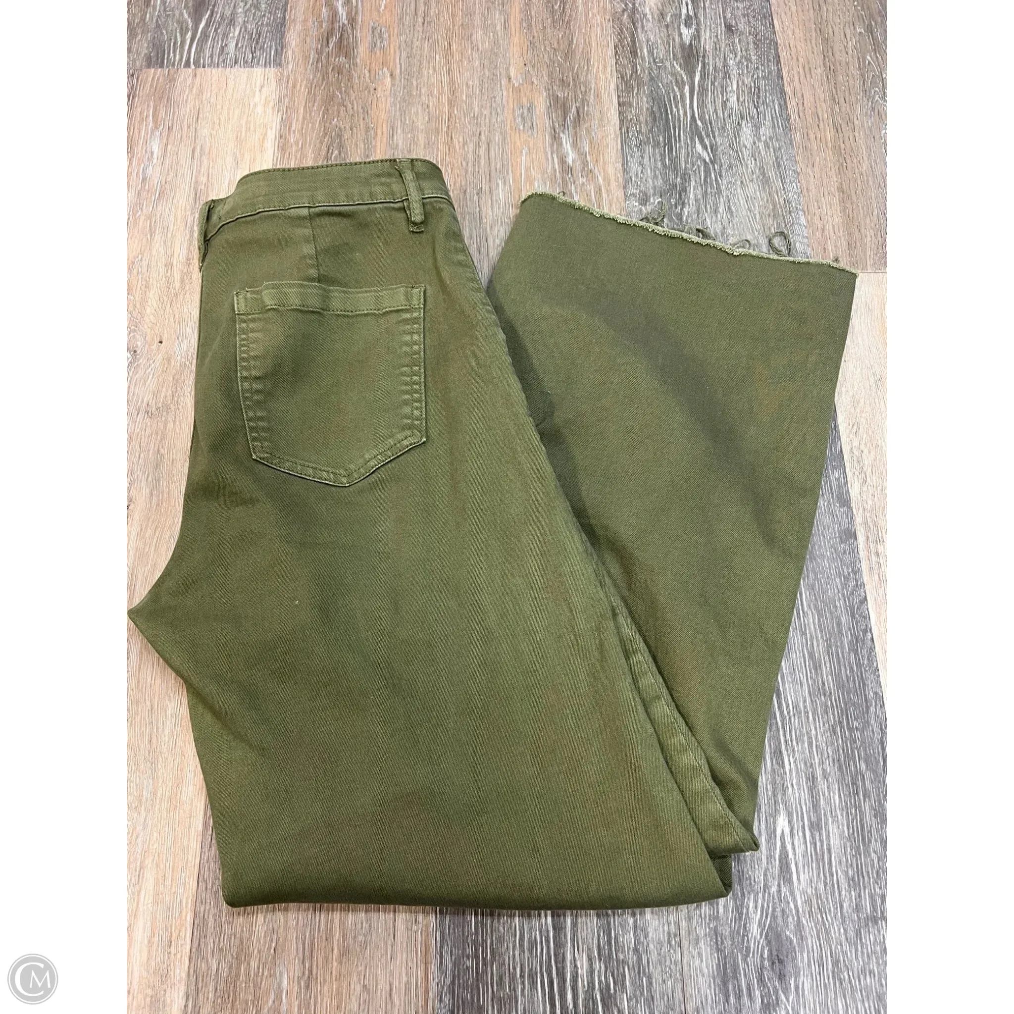 Jeans Wide Leg By Kut In Green Denim, Size: 8
