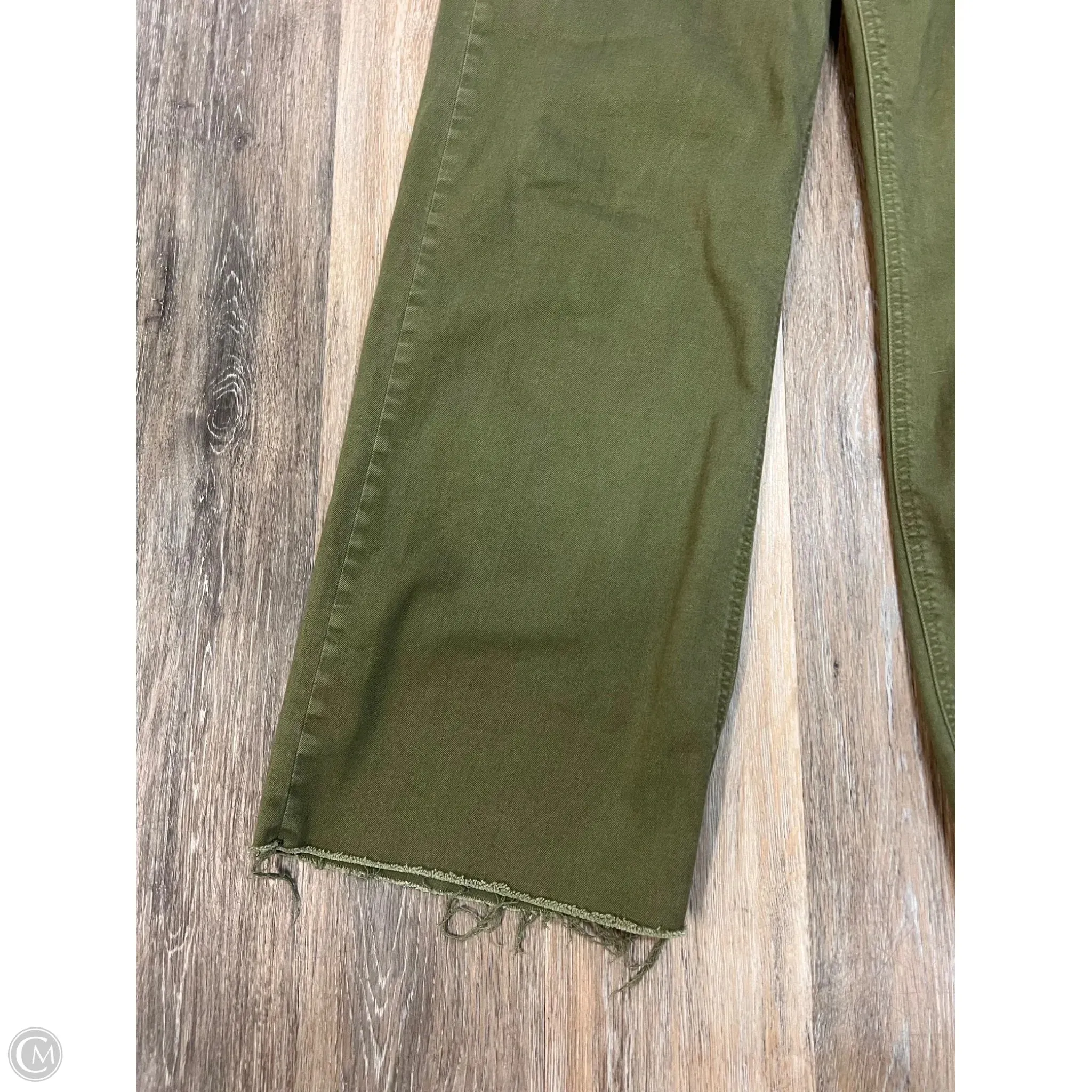 Jeans Wide Leg By Kut In Green Denim, Size: 8