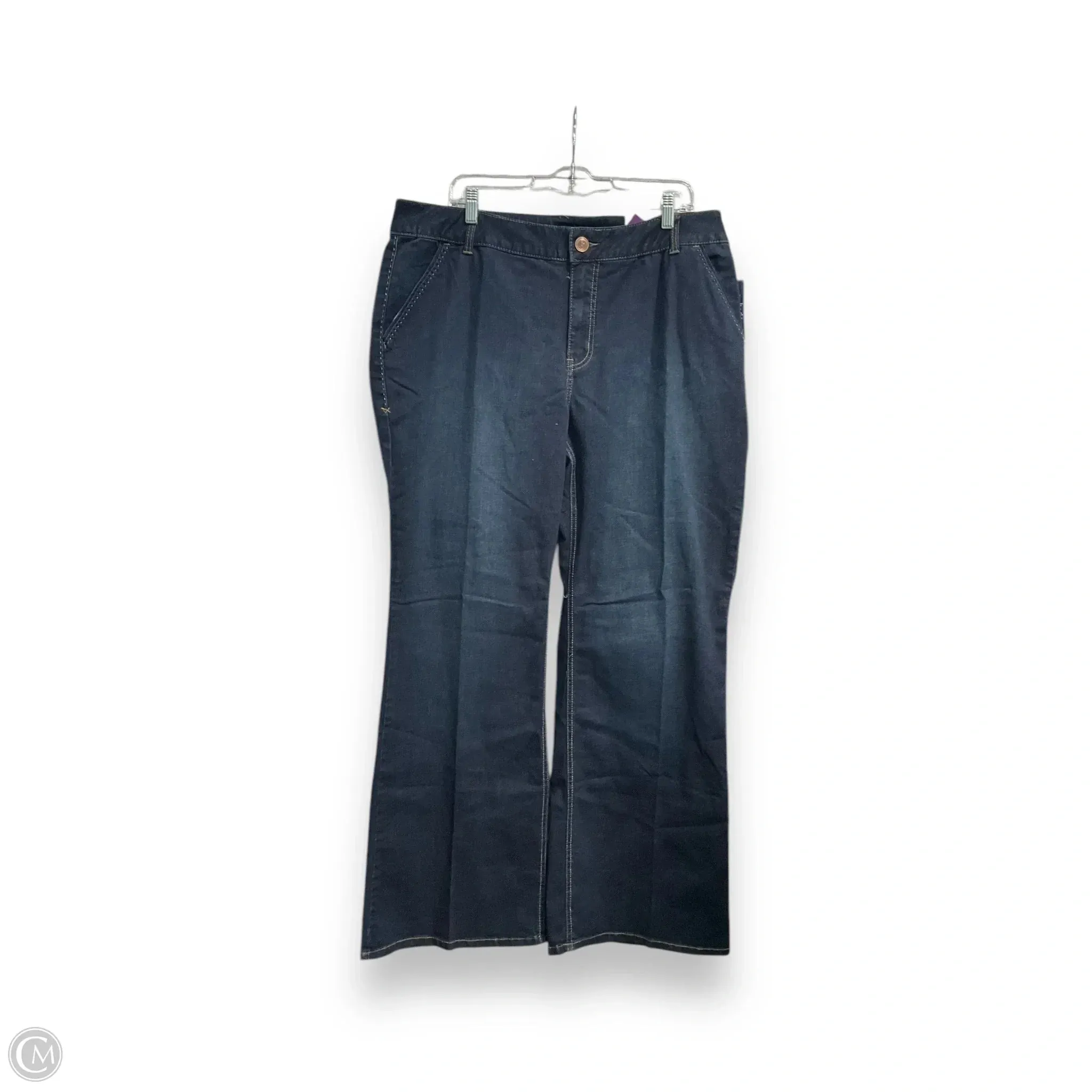 Jeans Wide Leg By Lane Bryant In Blue Denim, Size: 22