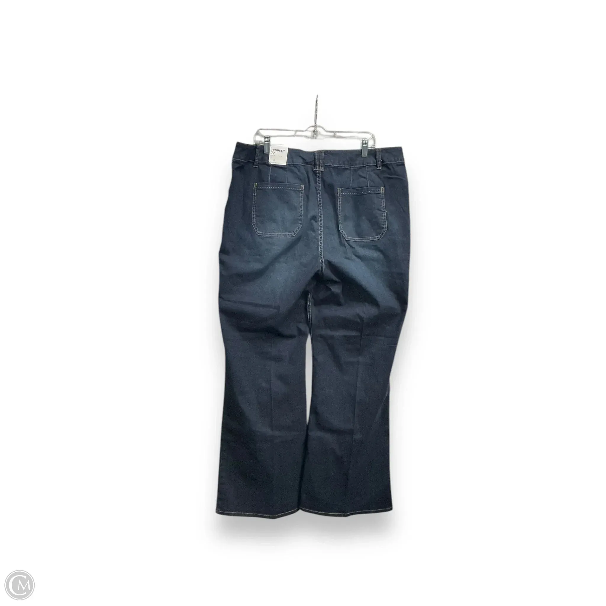 Jeans Wide Leg By Lane Bryant In Blue Denim, Size: 22
