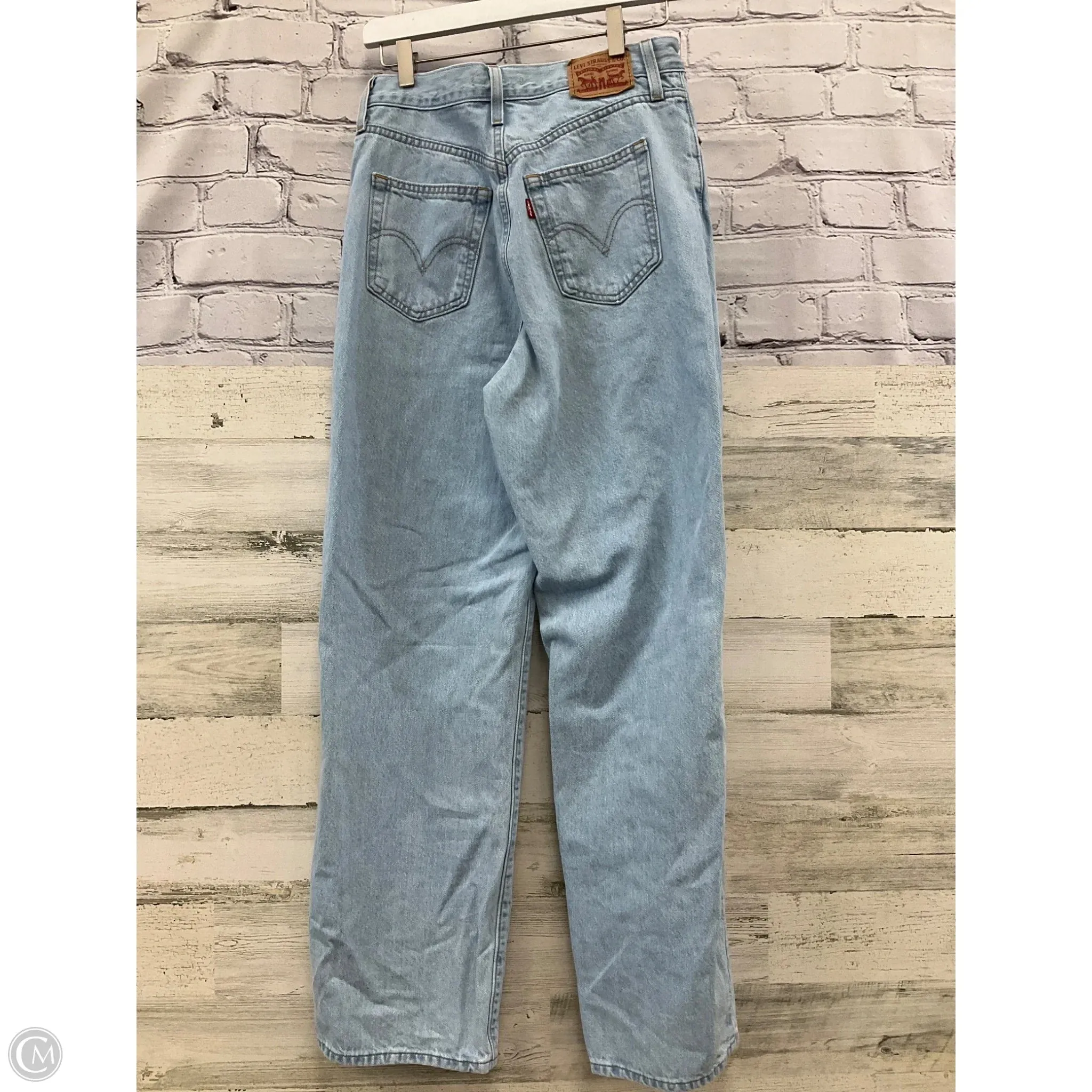 Jeans Wide Leg By Levis In Blue Denim, Size: 6