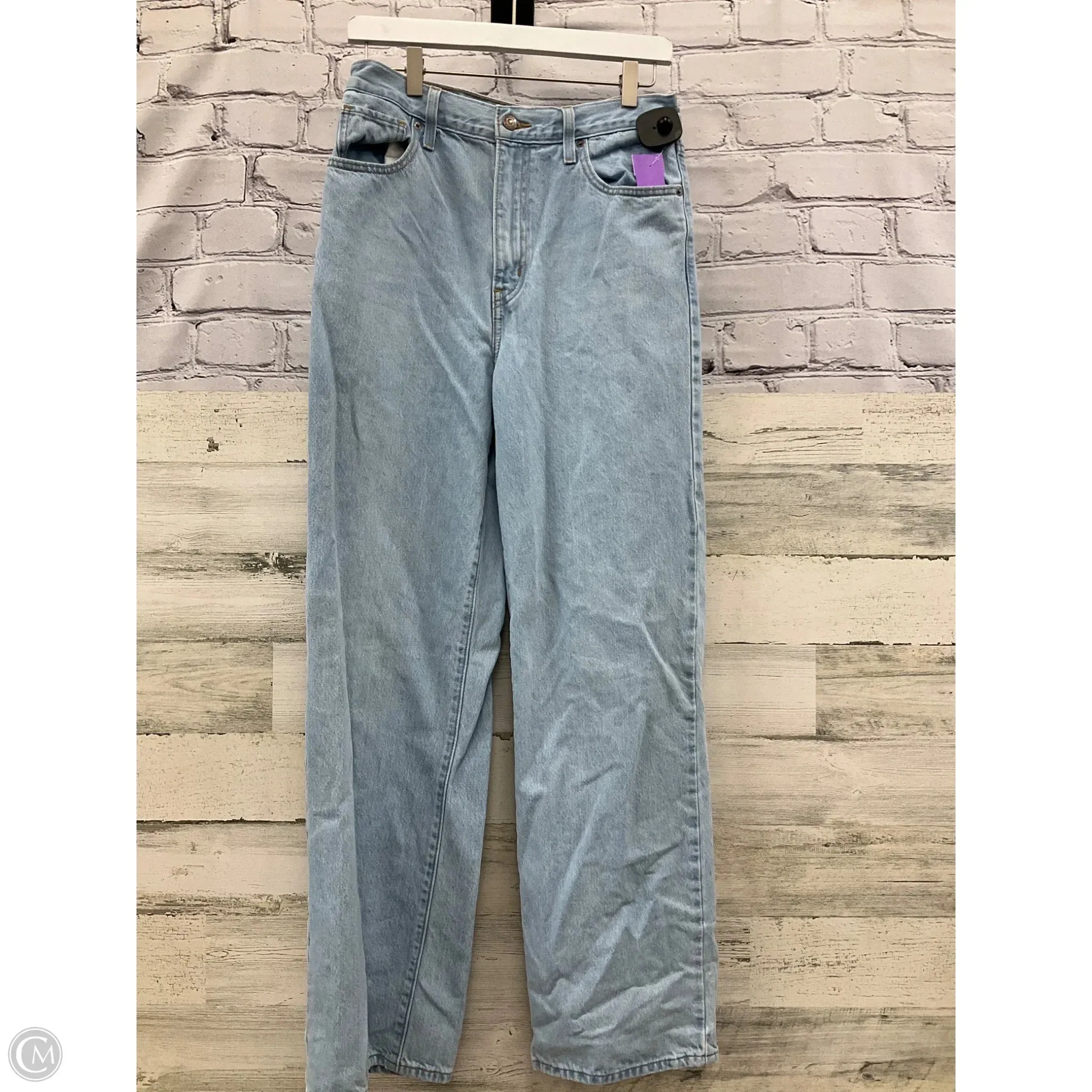 Jeans Wide Leg By Levis In Blue Denim, Size: 6