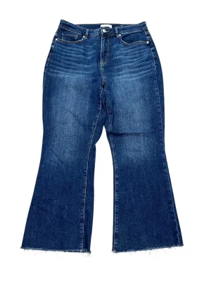 Jeans Wide Leg By Loft In Blue Denim, Size:10
