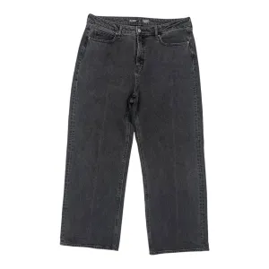 Jeans Wide Leg By Old Navy In Black Denim, Size:14