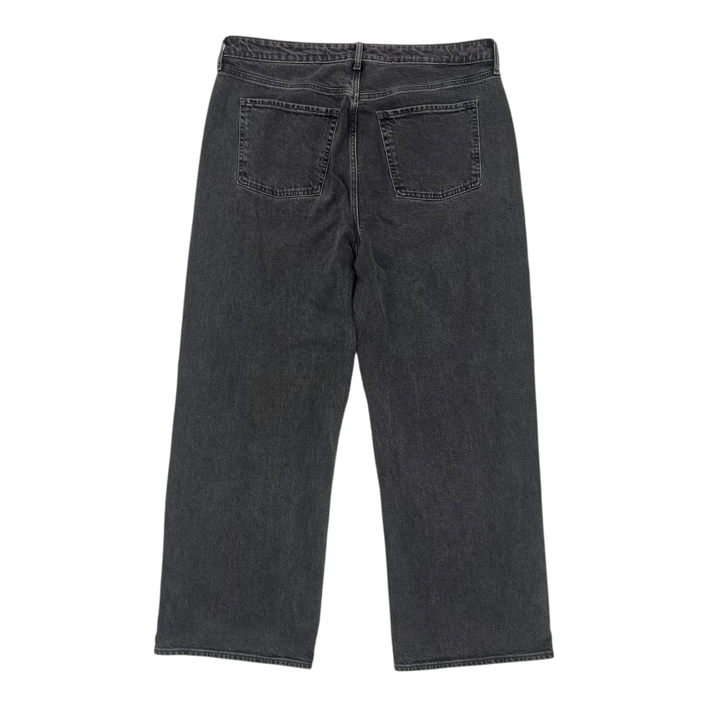 Jeans Wide Leg By Old Navy In Black Denim, Size:14