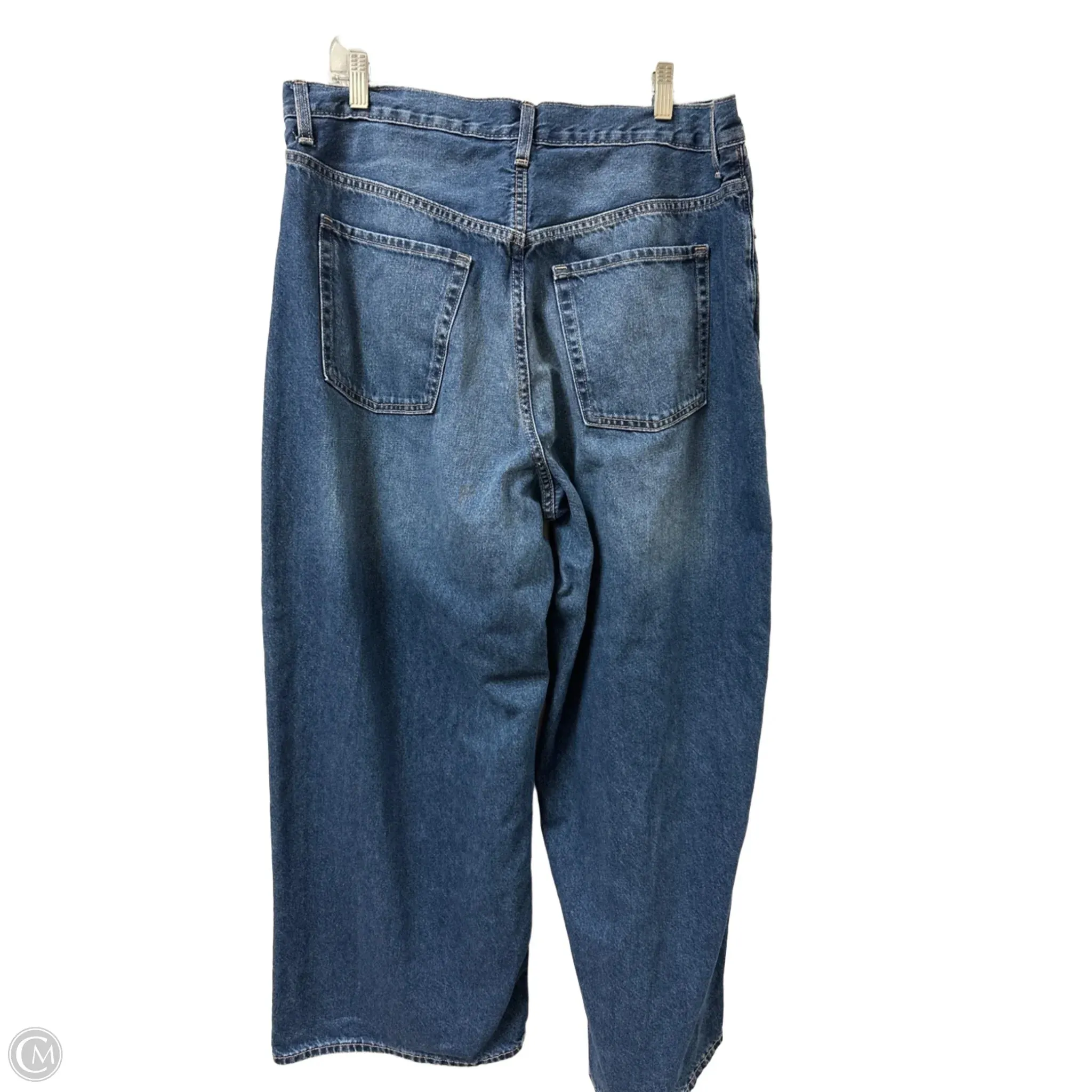 Jeans Wide Leg By Old Navy In Blue Denim, Size: 16