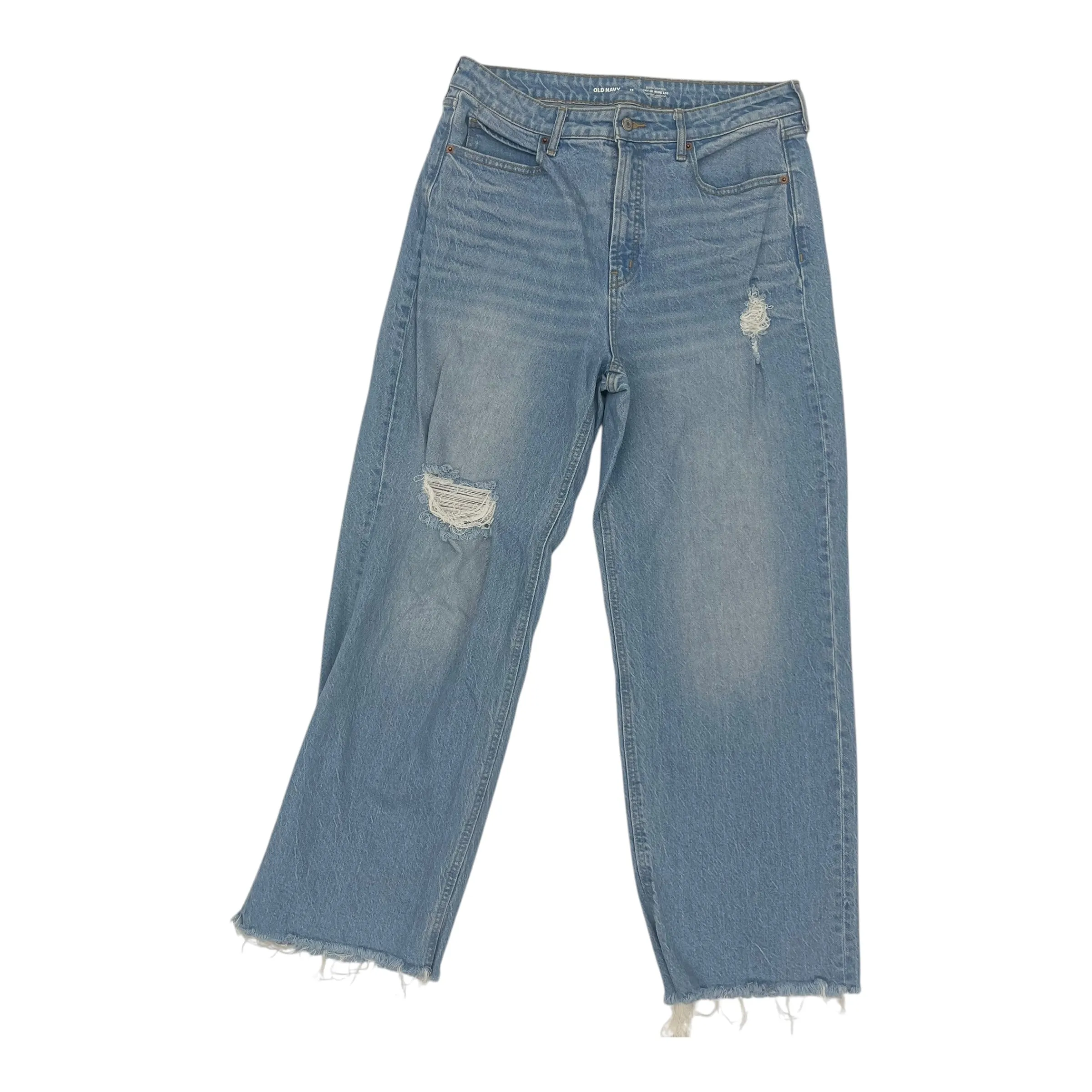 Jeans Wide Leg By Old Navy In Blue Denim, Size:12