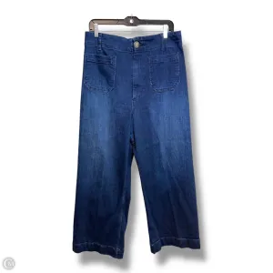 Jeans Wide Leg By Pilcro In Blue, Size: 14