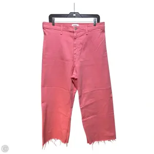 Jeans Wide Leg By Pistola In Pink Denim, Size: 14