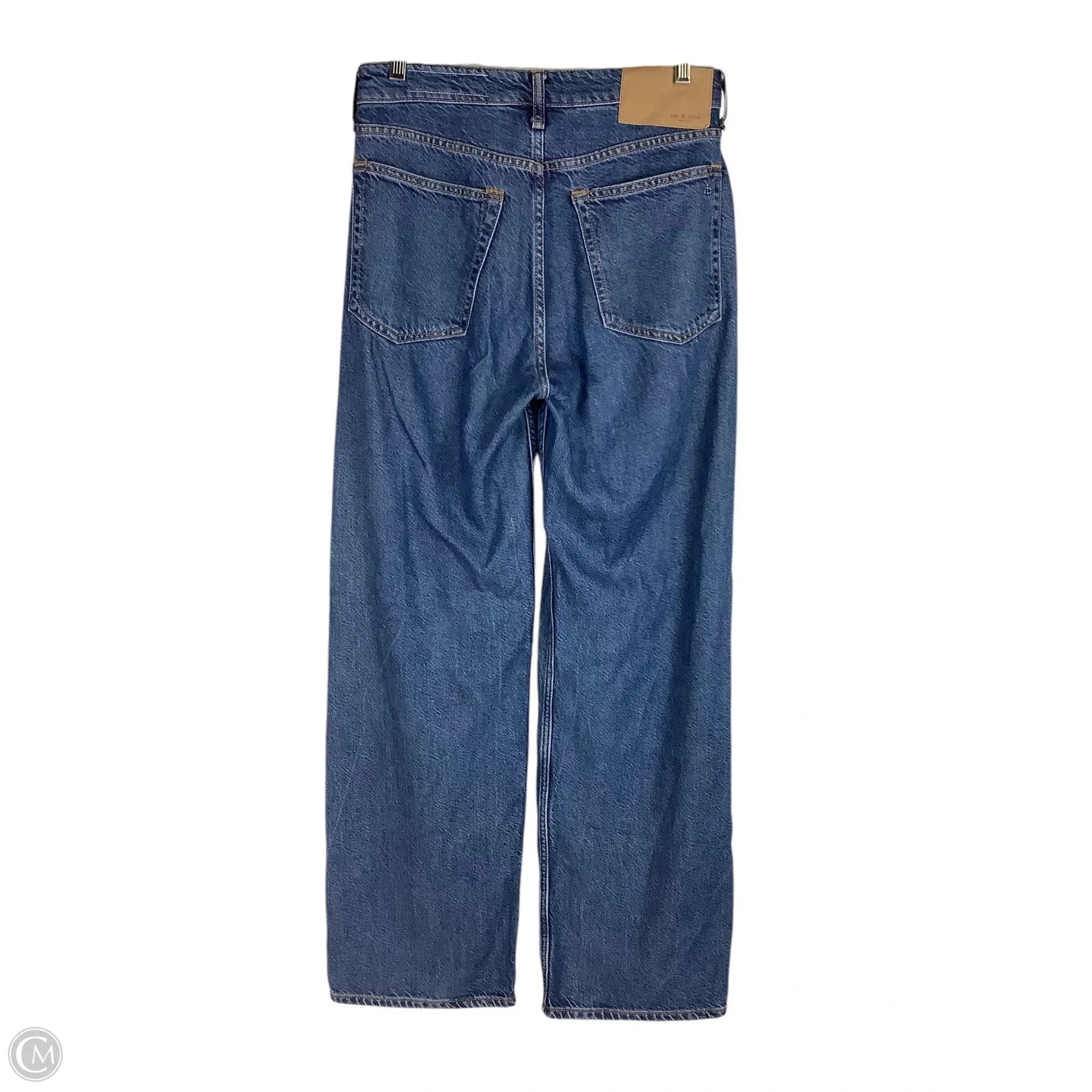 Jeans Wide Leg By Rag & Bones Jeans In Blue Denim, Size: 2