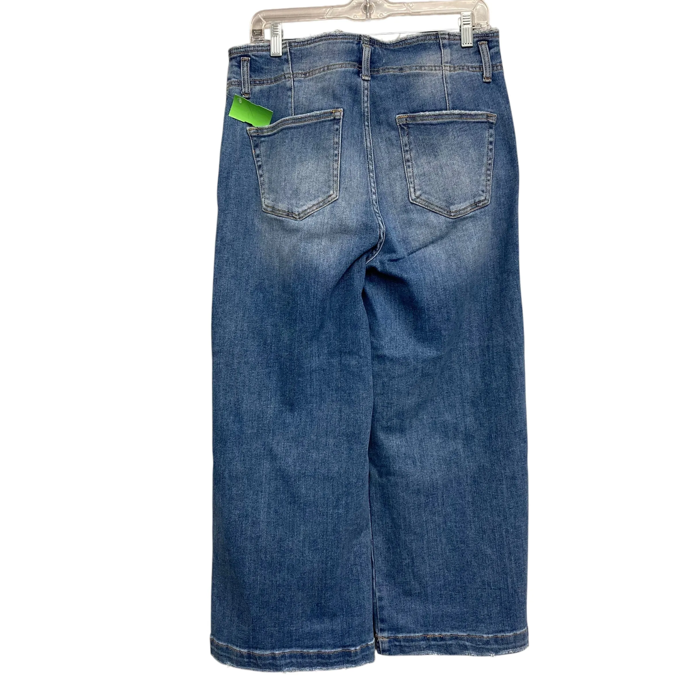 Jeans Wide Leg By Risen In Blue Denim, Size:12