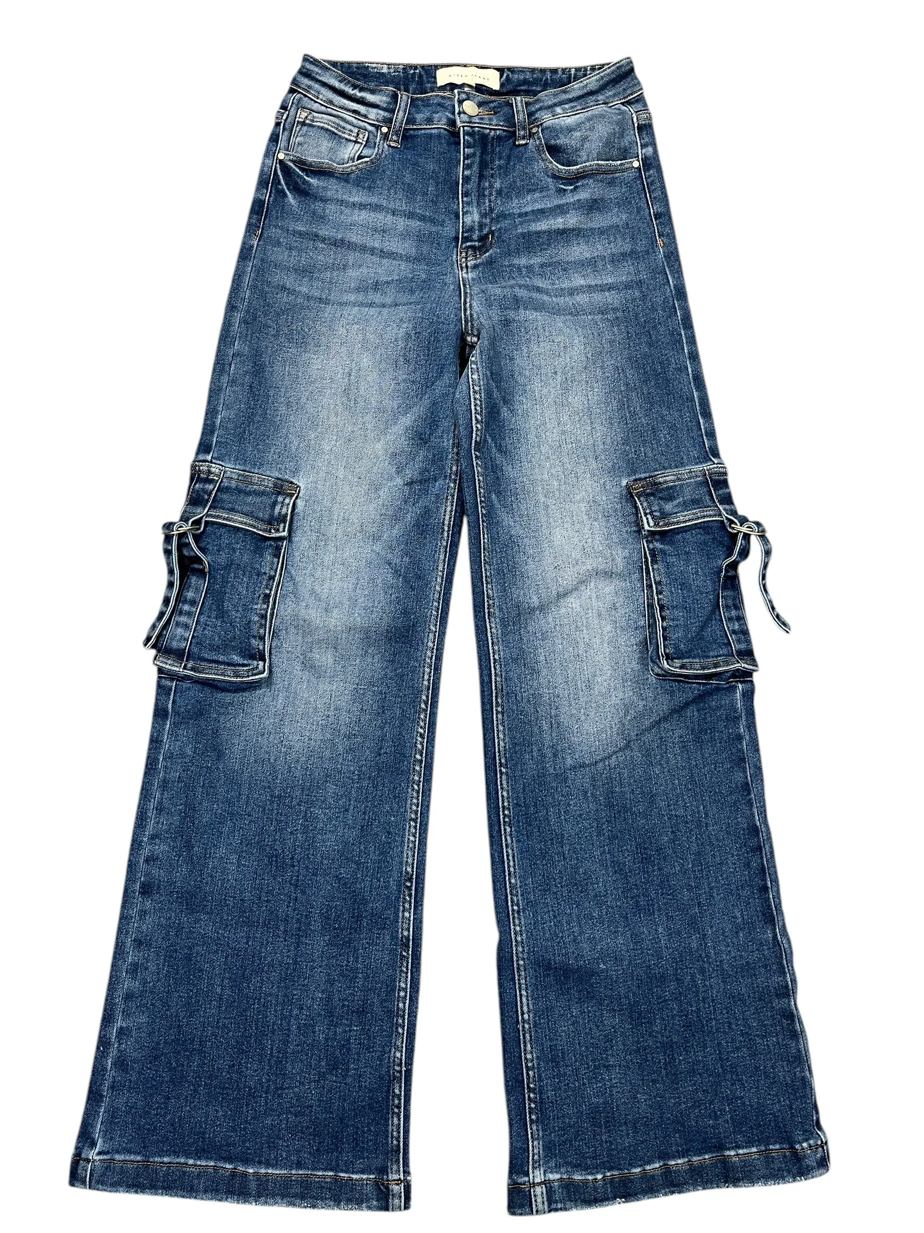 Jeans Wide Leg By Risen In Blue Denim, Size:6
