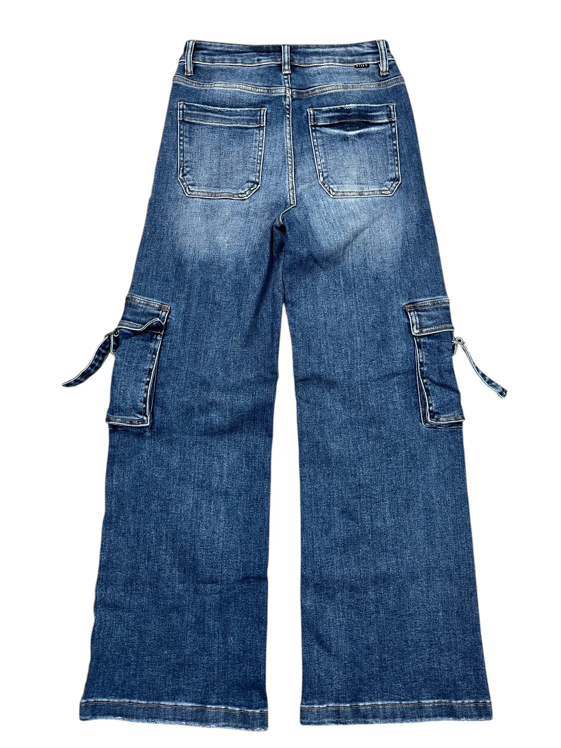 Jeans Wide Leg By Risen In Blue Denim, Size:6