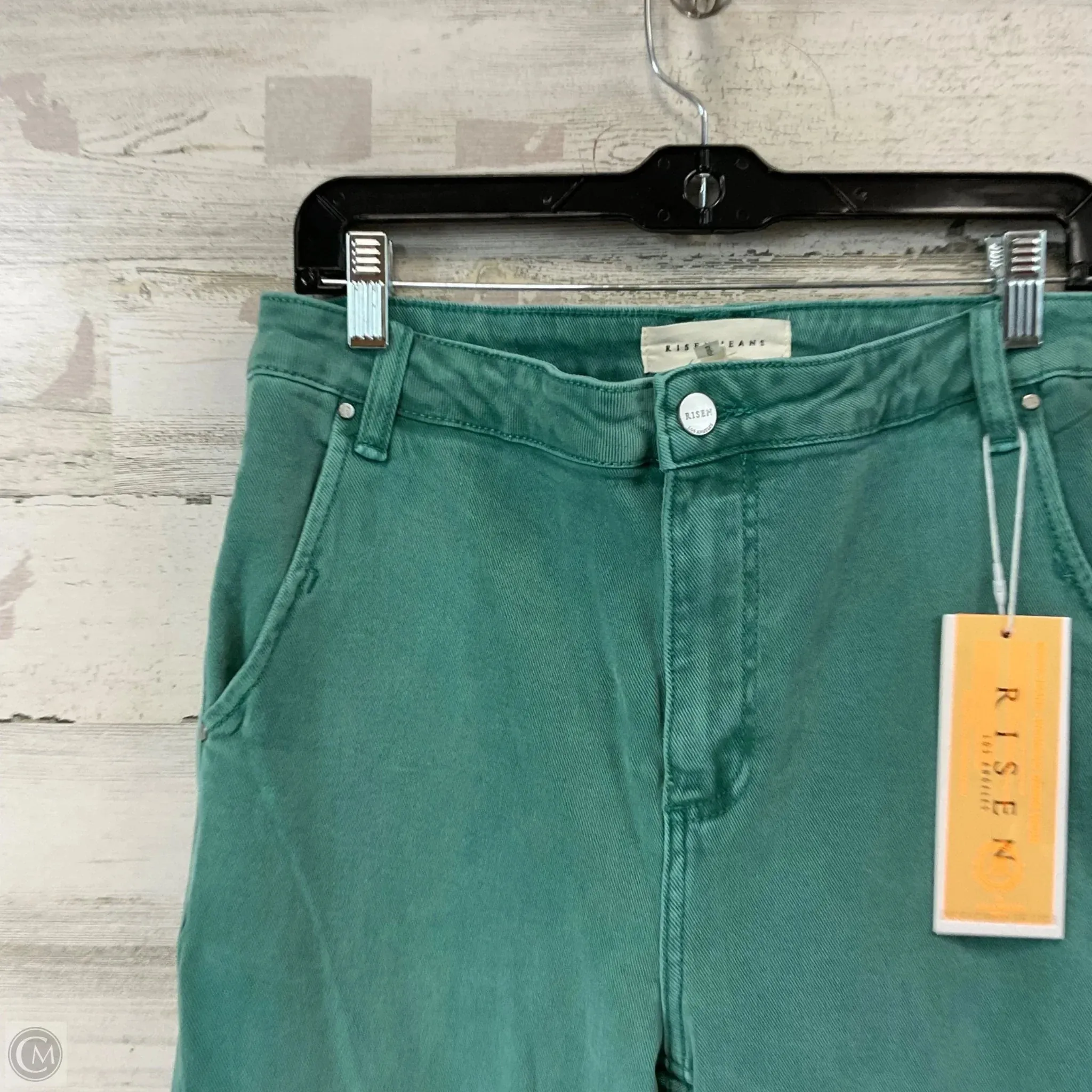 Jeans Wide Leg By Risen In Green, Size: 12