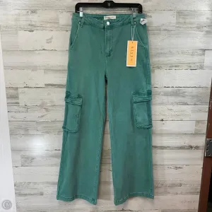 Jeans Wide Leg By Risen In Green, Size: 12