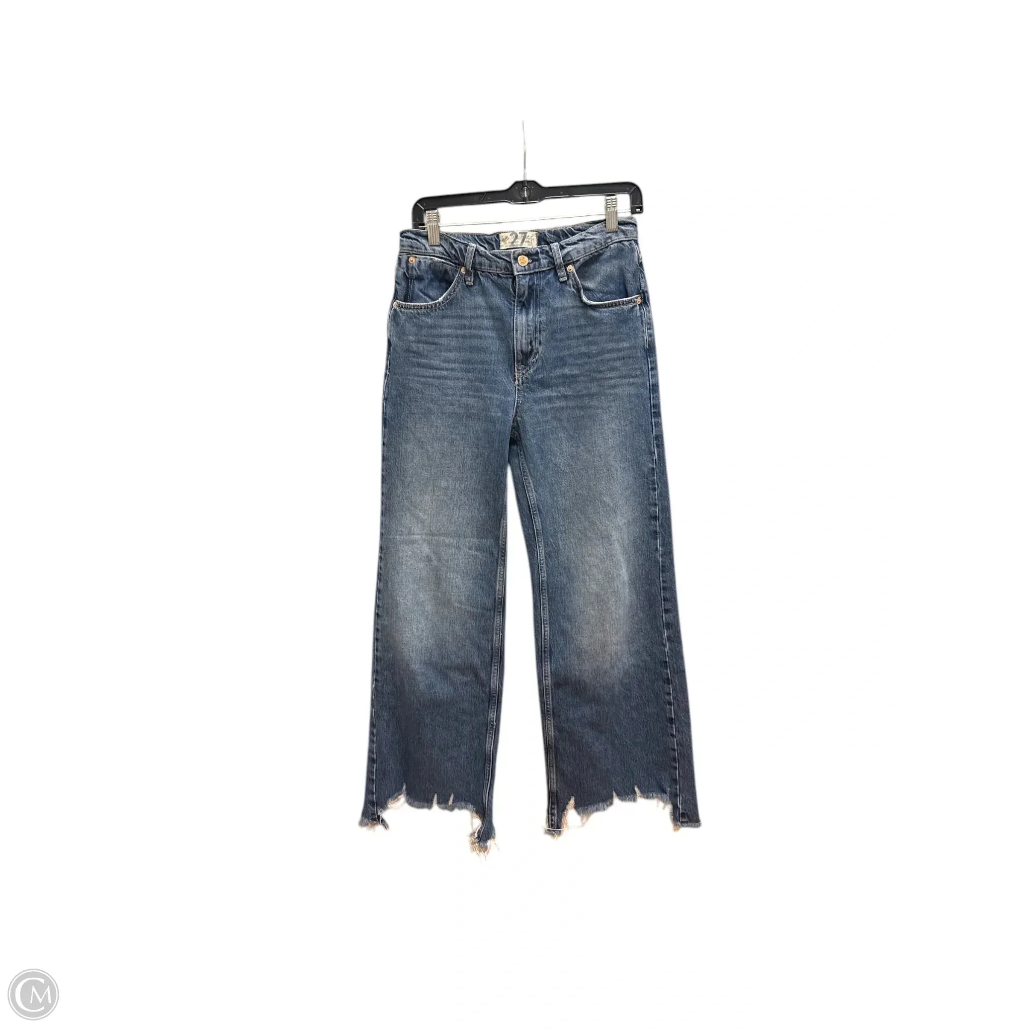 Jeans Wide Leg By We The Free In Blue Denim, Size: 4