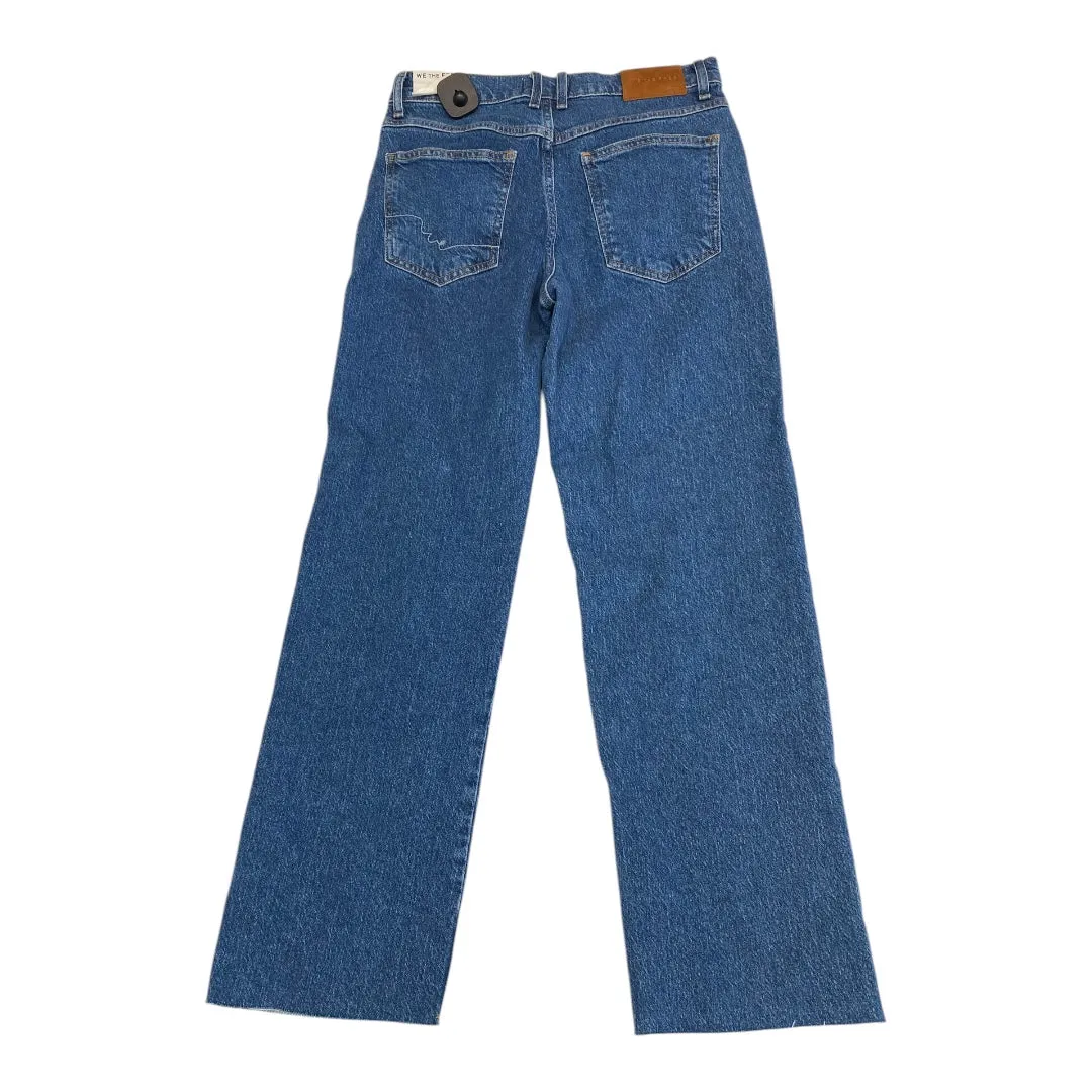 Jeans Wide Leg By We The Free In Blue Denim, Size:4