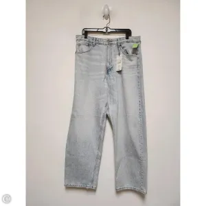 Jeans Wide Leg By Zara In Blue Denim, Size: 12
