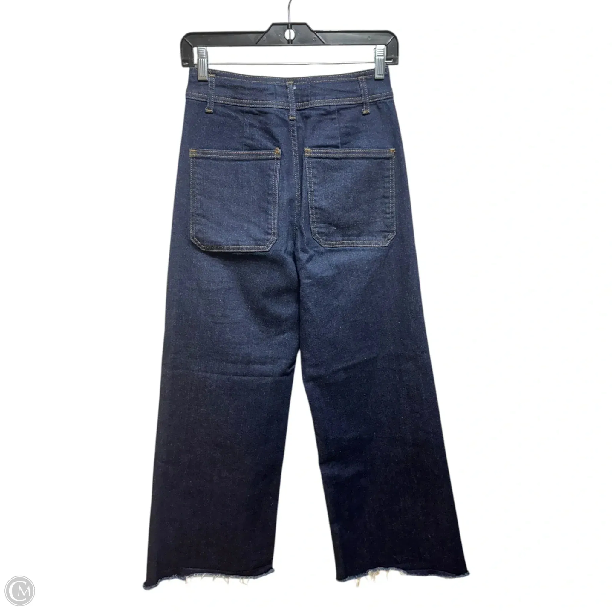 Jeans Wide Leg By Zara In Blue Denim, Size: 6