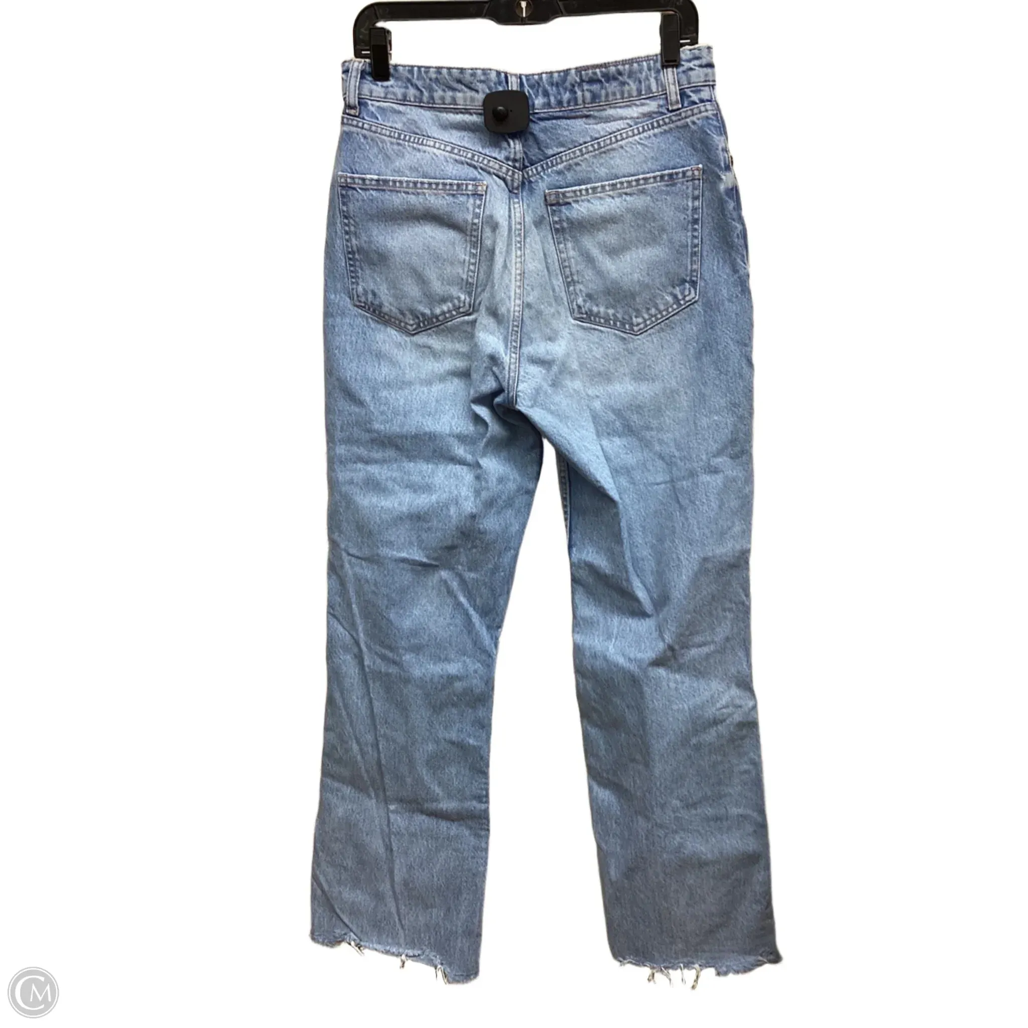 Jeans Wide Leg By Zara In Blue Denim, Size: 8