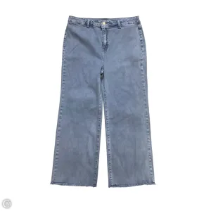 Jeans Wide Leg By Zenana Outfitters In Blue Denim, Size: Xl
